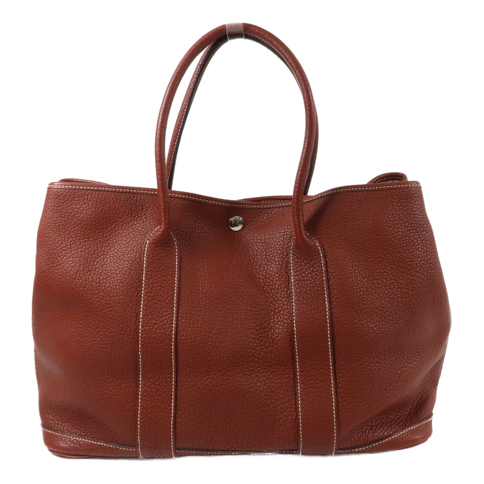 HERMES Negonda皮革Garden Party PM手挽袋Rouge H