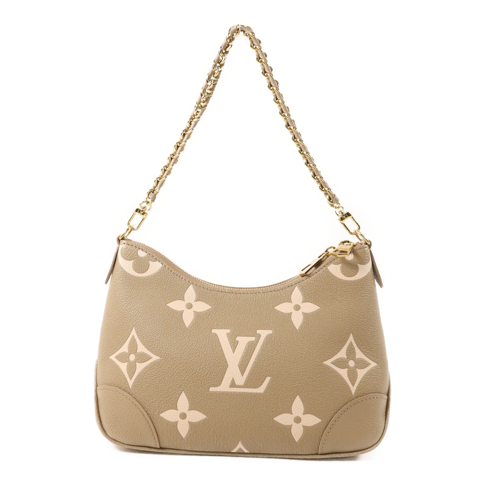LOUIS VUITTON Monogram Empreinte Boulogne PM金扣手挽肩背兩用袋