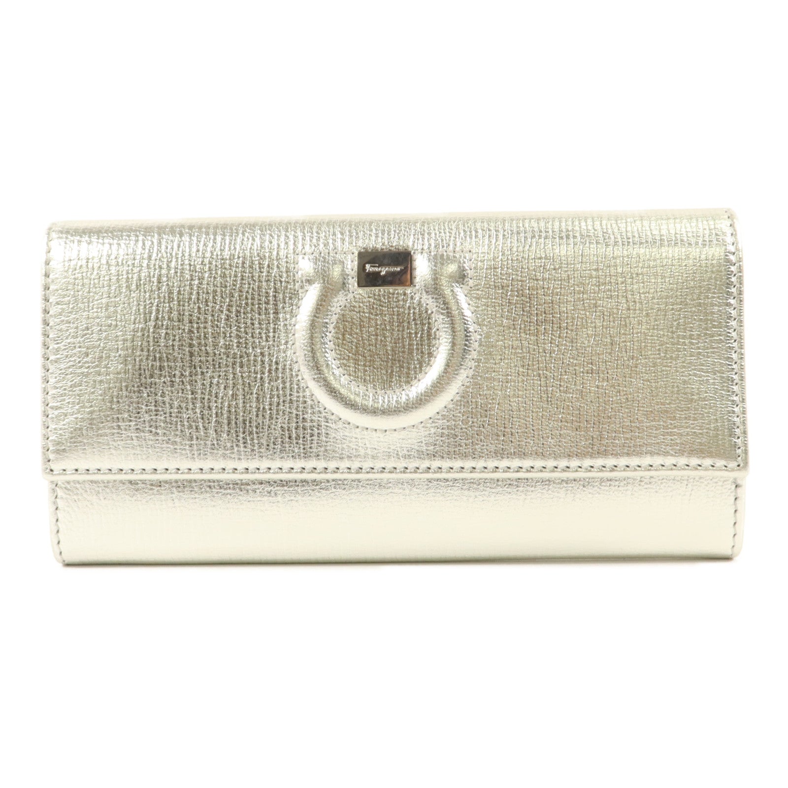 Salvatore Ferragamo 牛皮皮革Gancio City Long Wallet長錢包