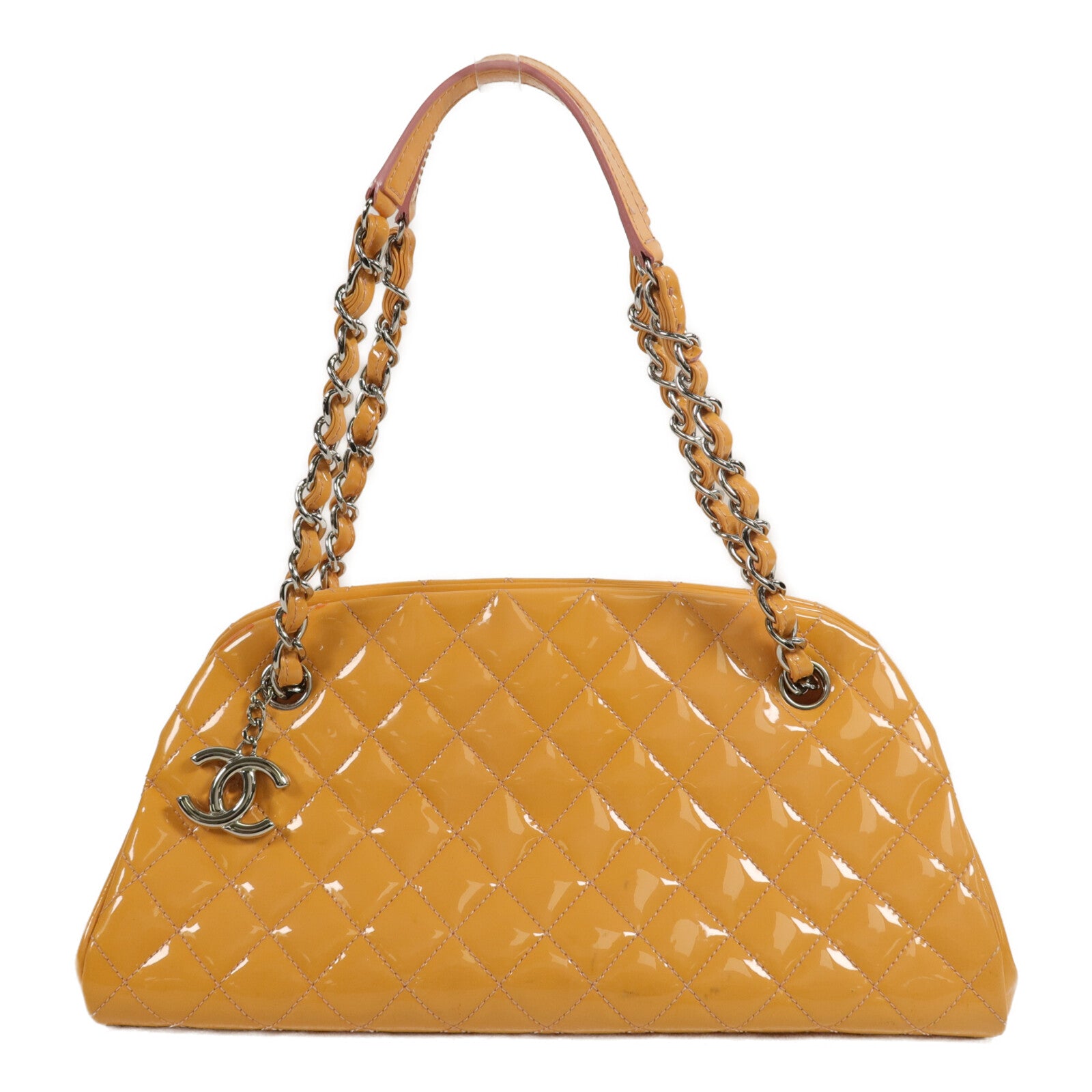 CHANEL 漆皮皮革Chain Shoulder鏈帶肩背袋