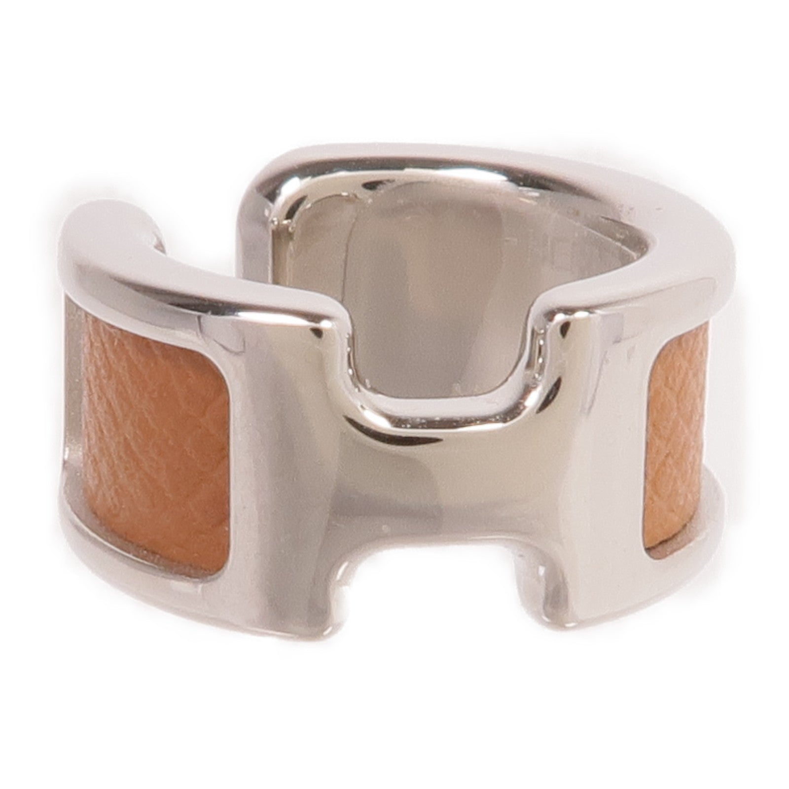 HERMES 金屬/Epsom皮革Olympe Ear Cuff耳夾Gold