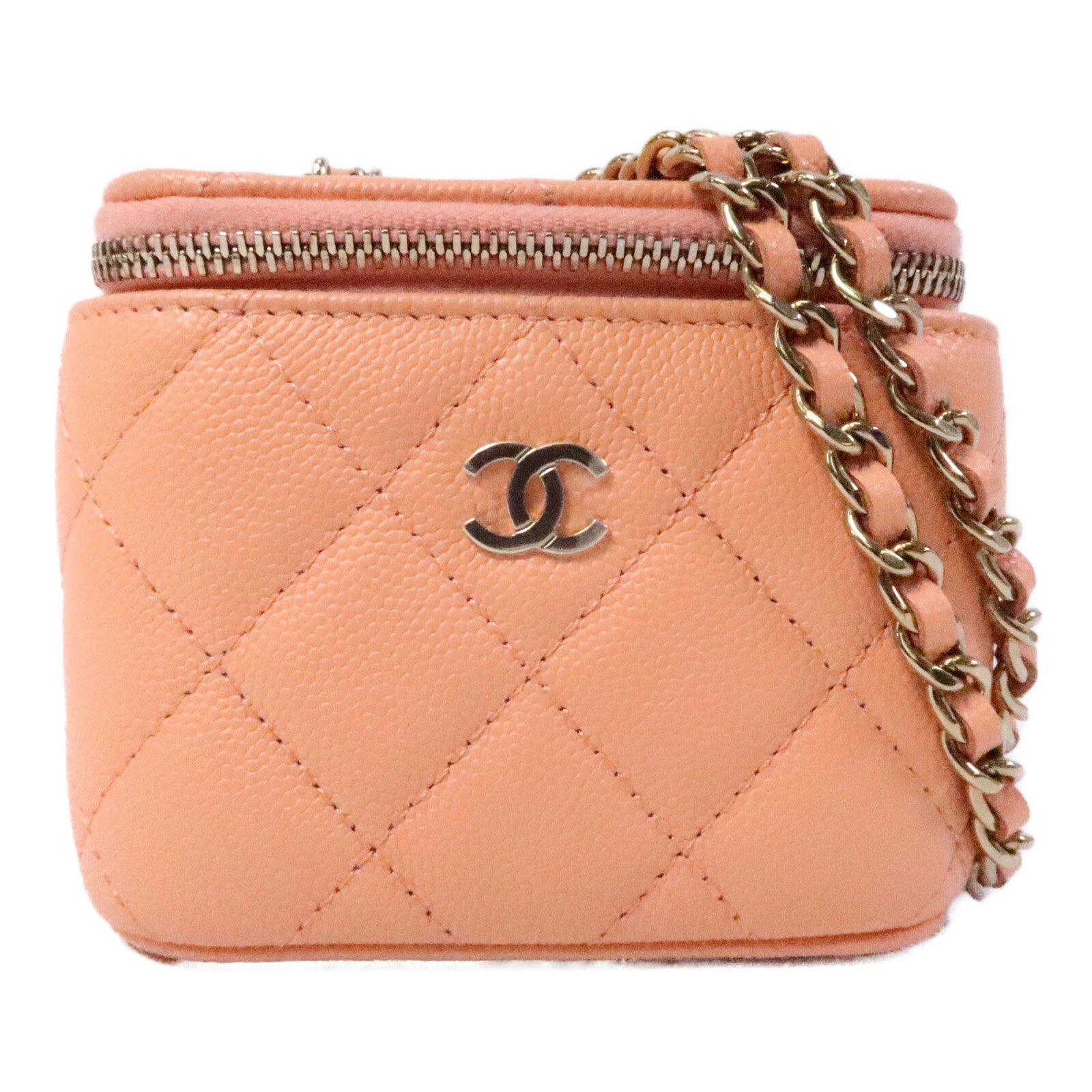 CHANEL 牛皮皮革Vanity肩背袋