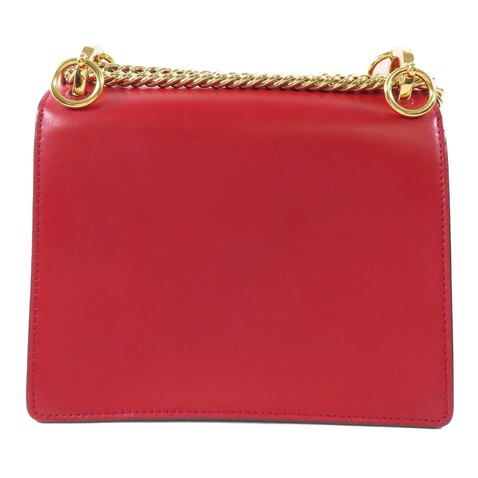 FENDI 【激減優惠】牛皮皮革Kan 1 Bag金扣鏈帶肩背袋
