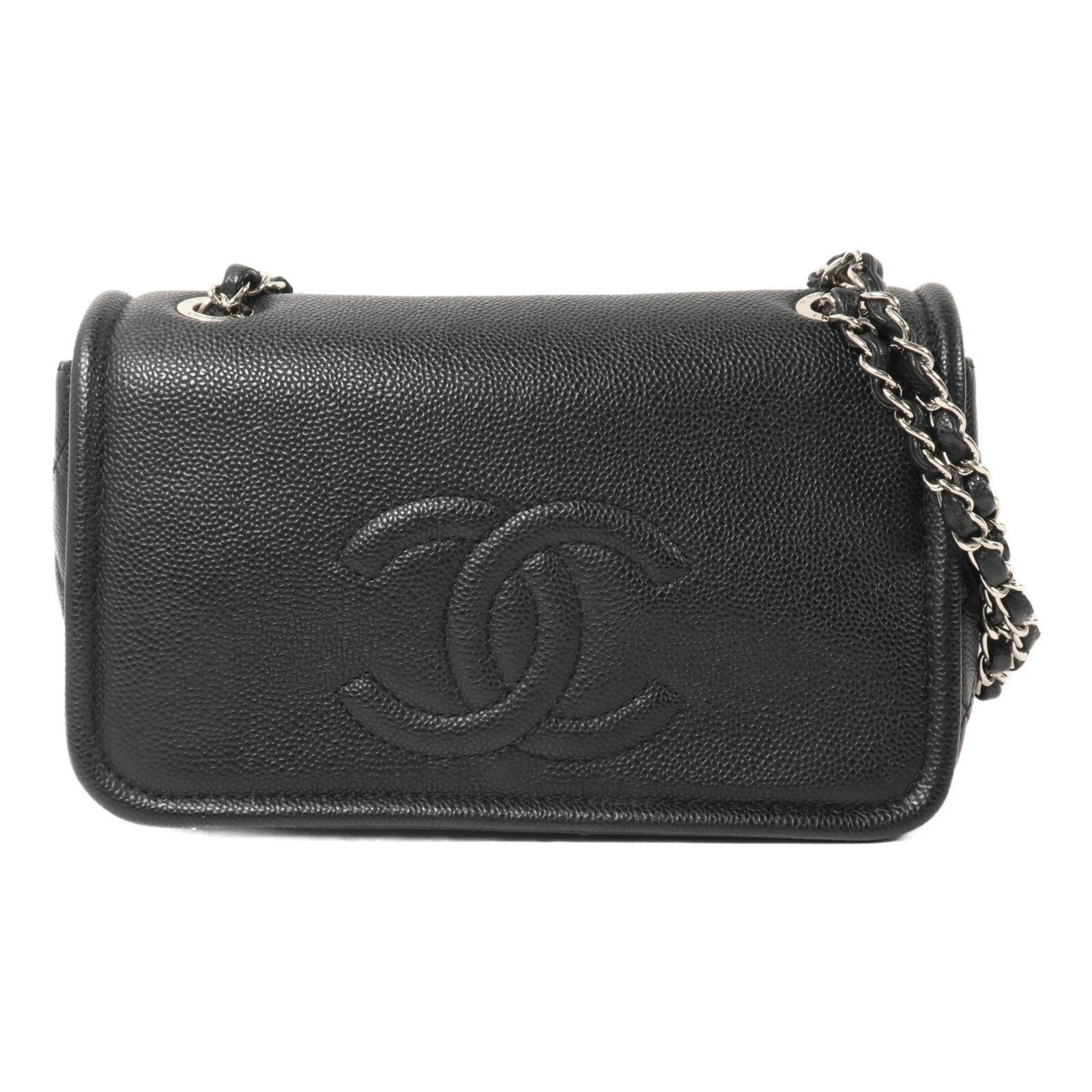 CHANEL 牛皮皮革Chain Shoulder鏈帶肩背袋