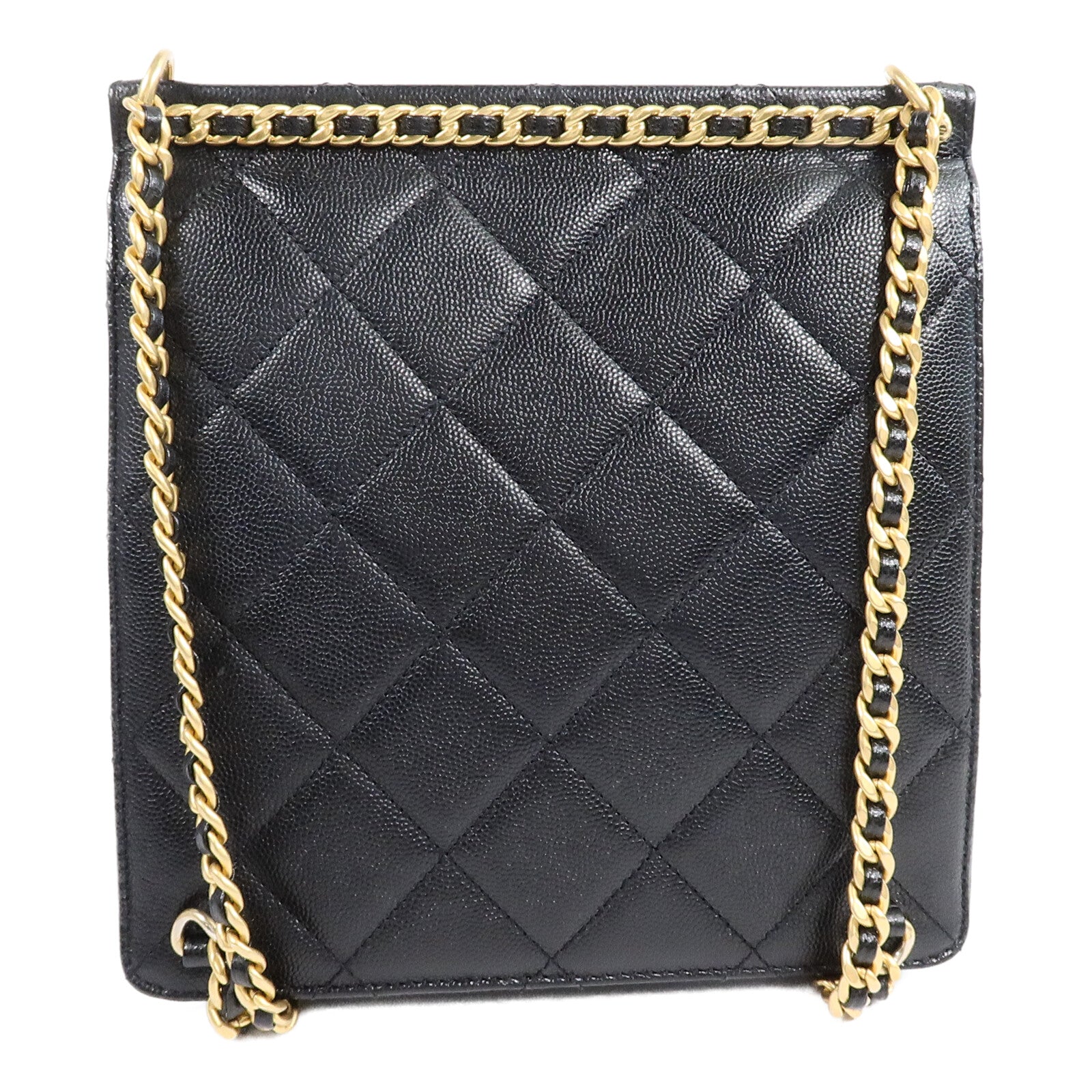 CHANEL 牛皮皮革Chain Backpack背包
