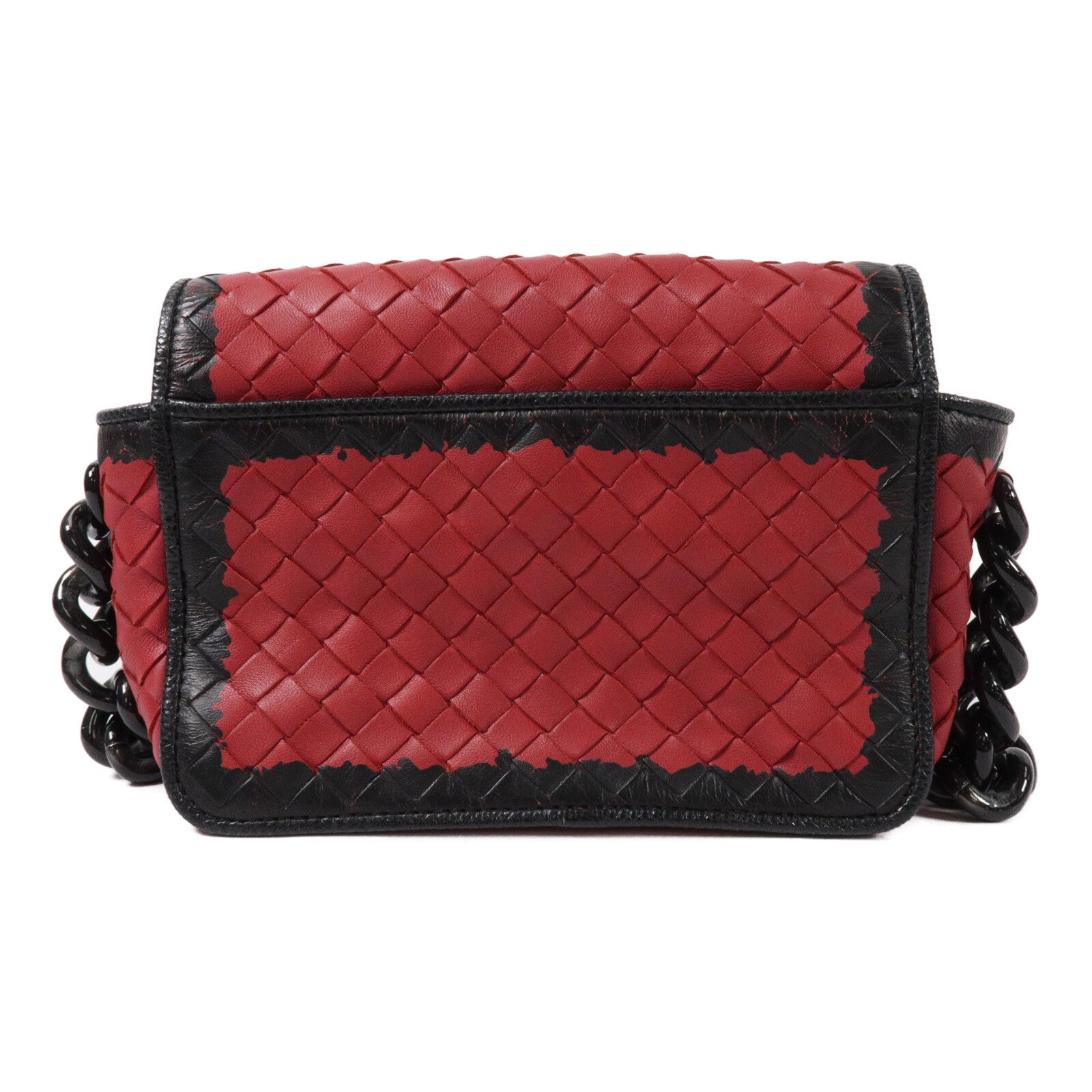 BOTTEGA VENETA 羊皮皮革Shoulder Bag鏈帶肩背袋