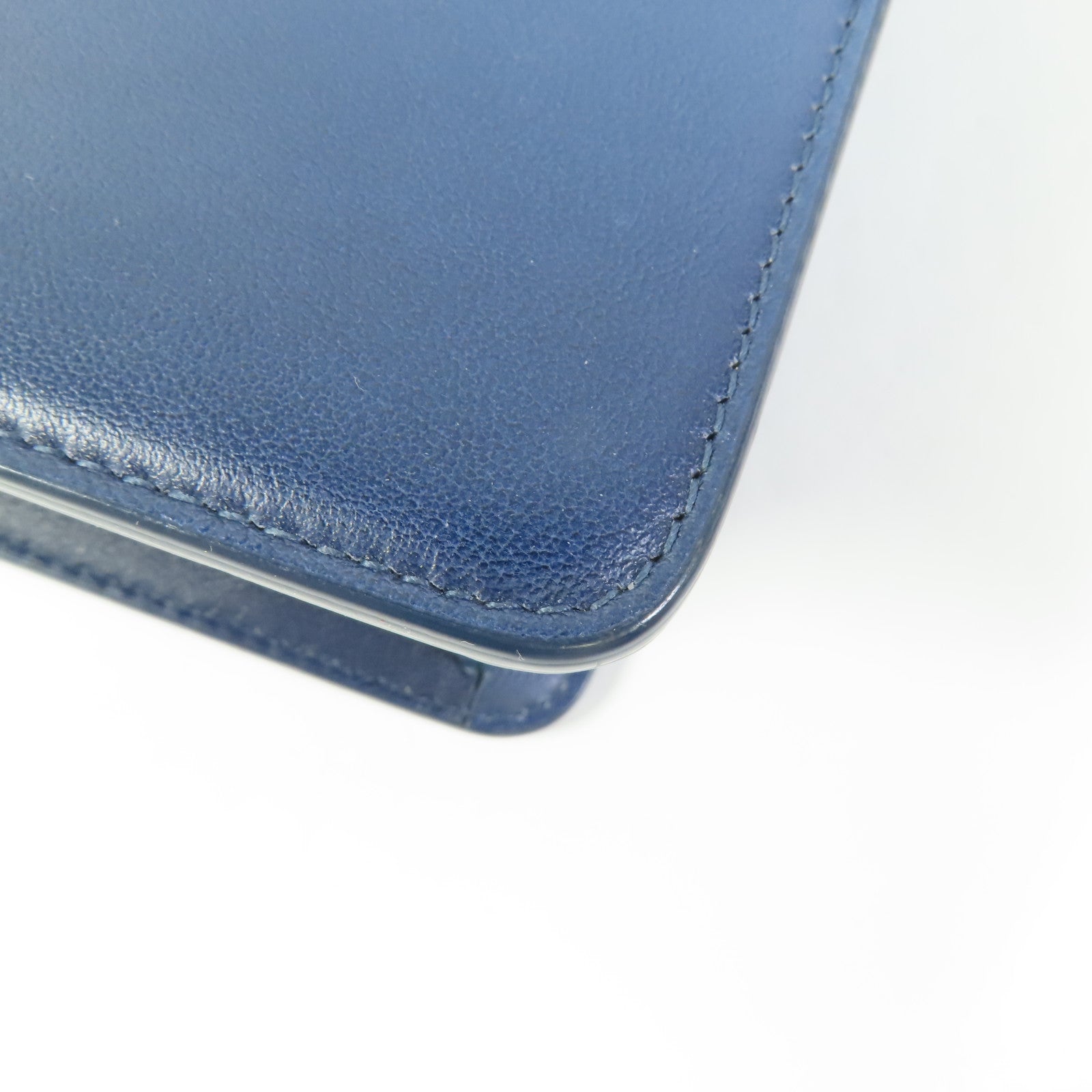 CHRISTIAN DIOR CD GHW 30 Montaigne Shoulder Bag M9203USJC Calfskin Leather Blue