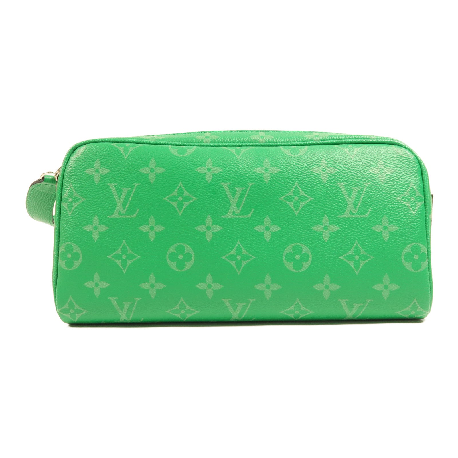 LOUIS VUITTON Taigarama Dopp Kit Cactus銀扣手拿包