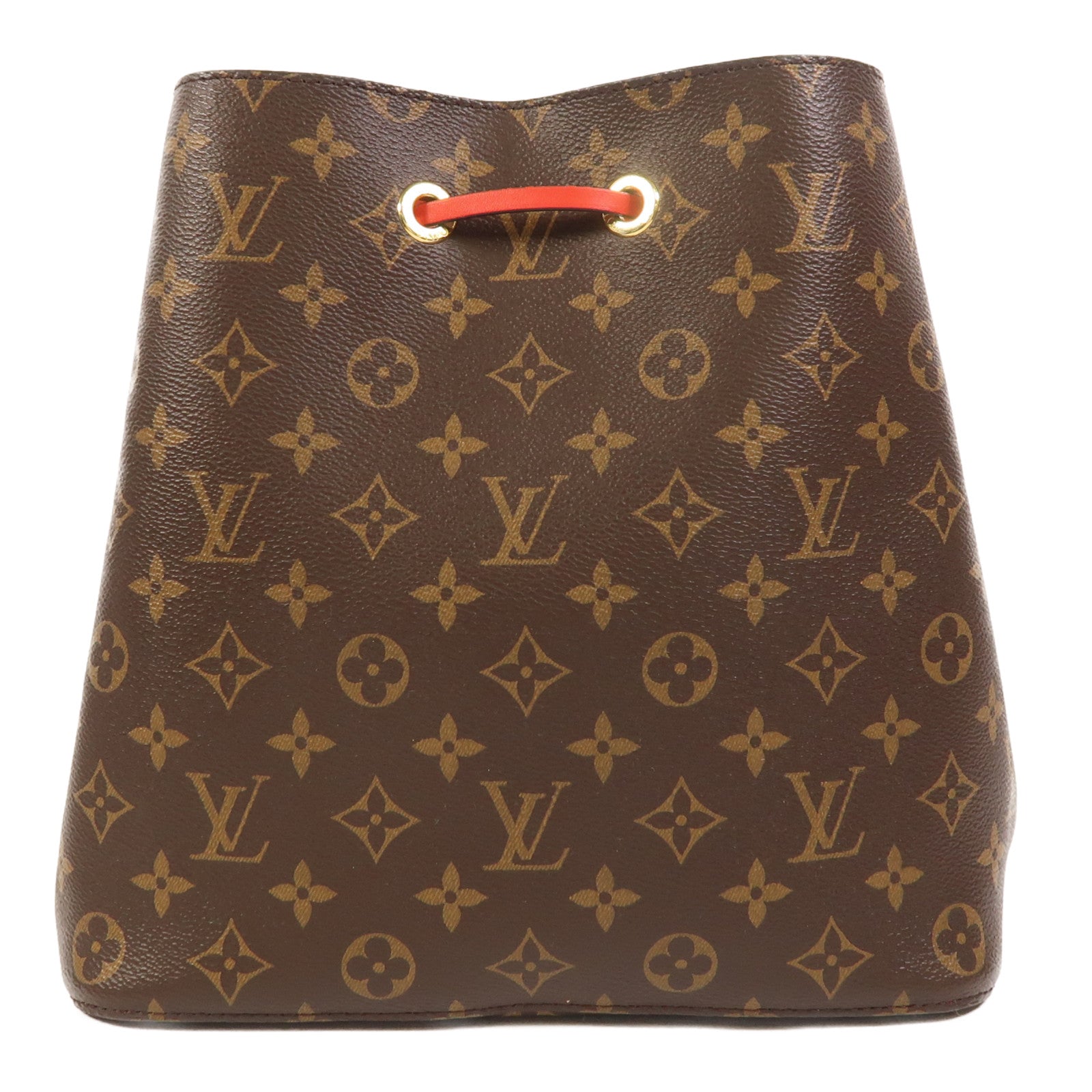 LOUIS VUITTON 【激減優惠】Monogram Neo Noe Bucket Bag金扣肩背袋Coquelicot