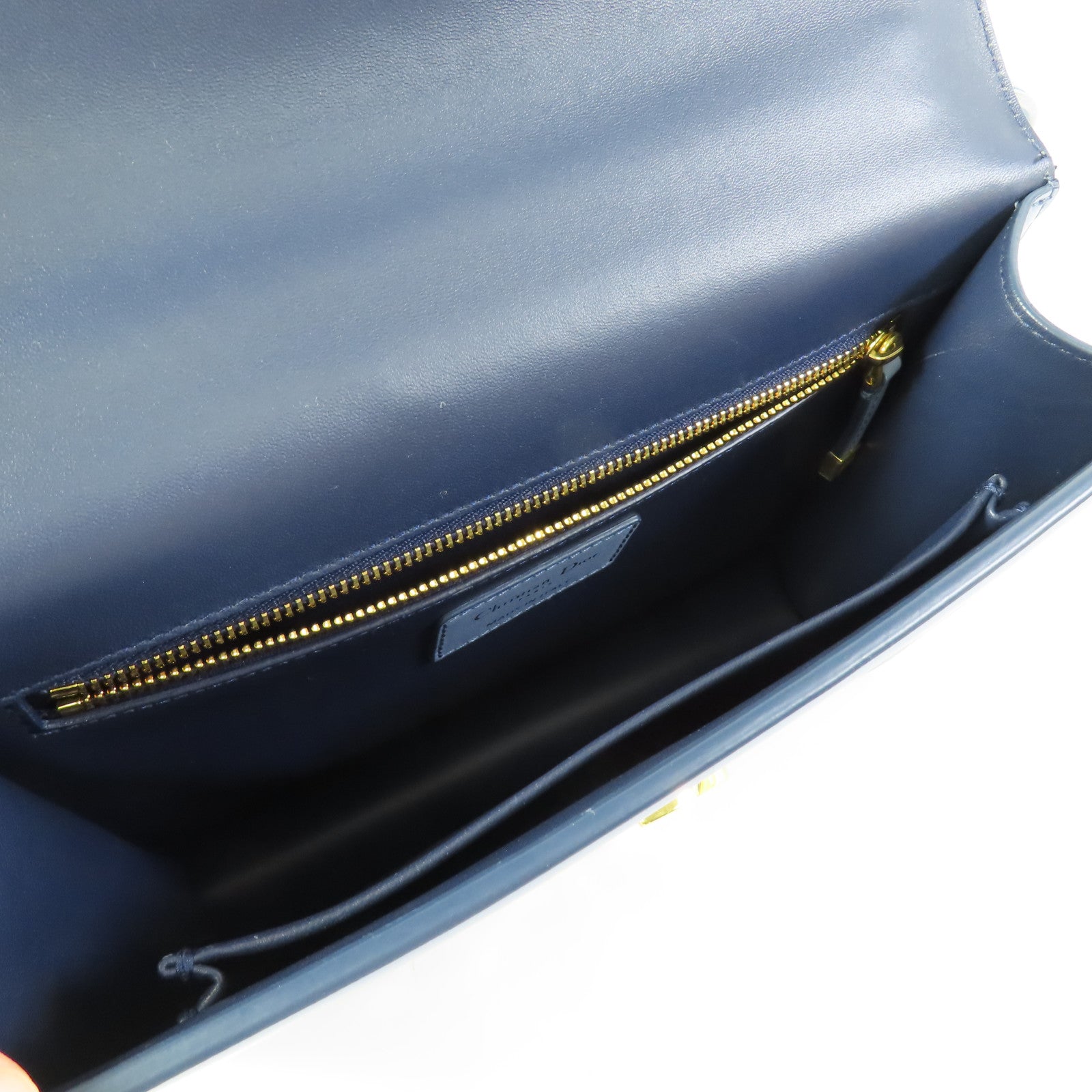 CHRISTIAN DIOR CD GHW 30 Montaigne Shoulder Bag M9203USJC Calfskin Leather Blue