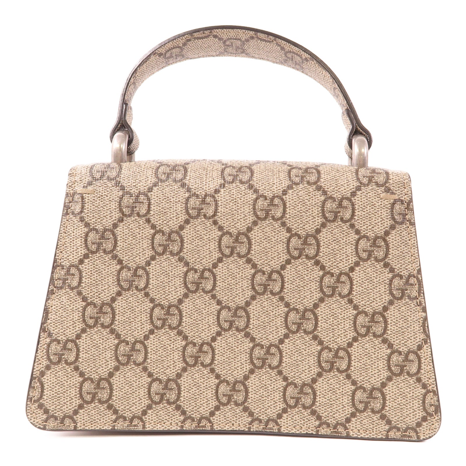 GUCCI GG SHW 2 Way Bag 752029 Coated Canvas Brown