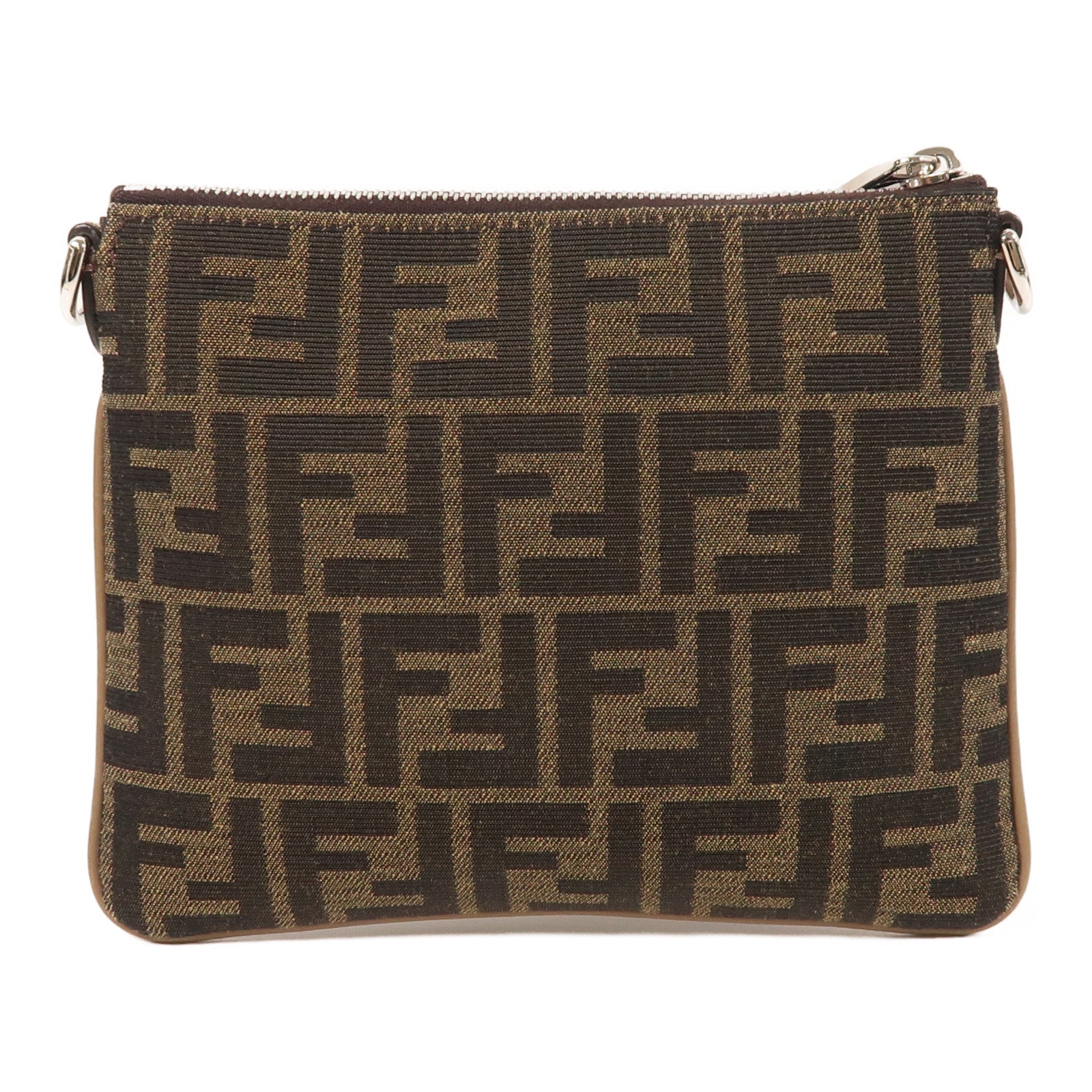 FENDI SHW Shoulder Bag 7N0146 Canvas Brown