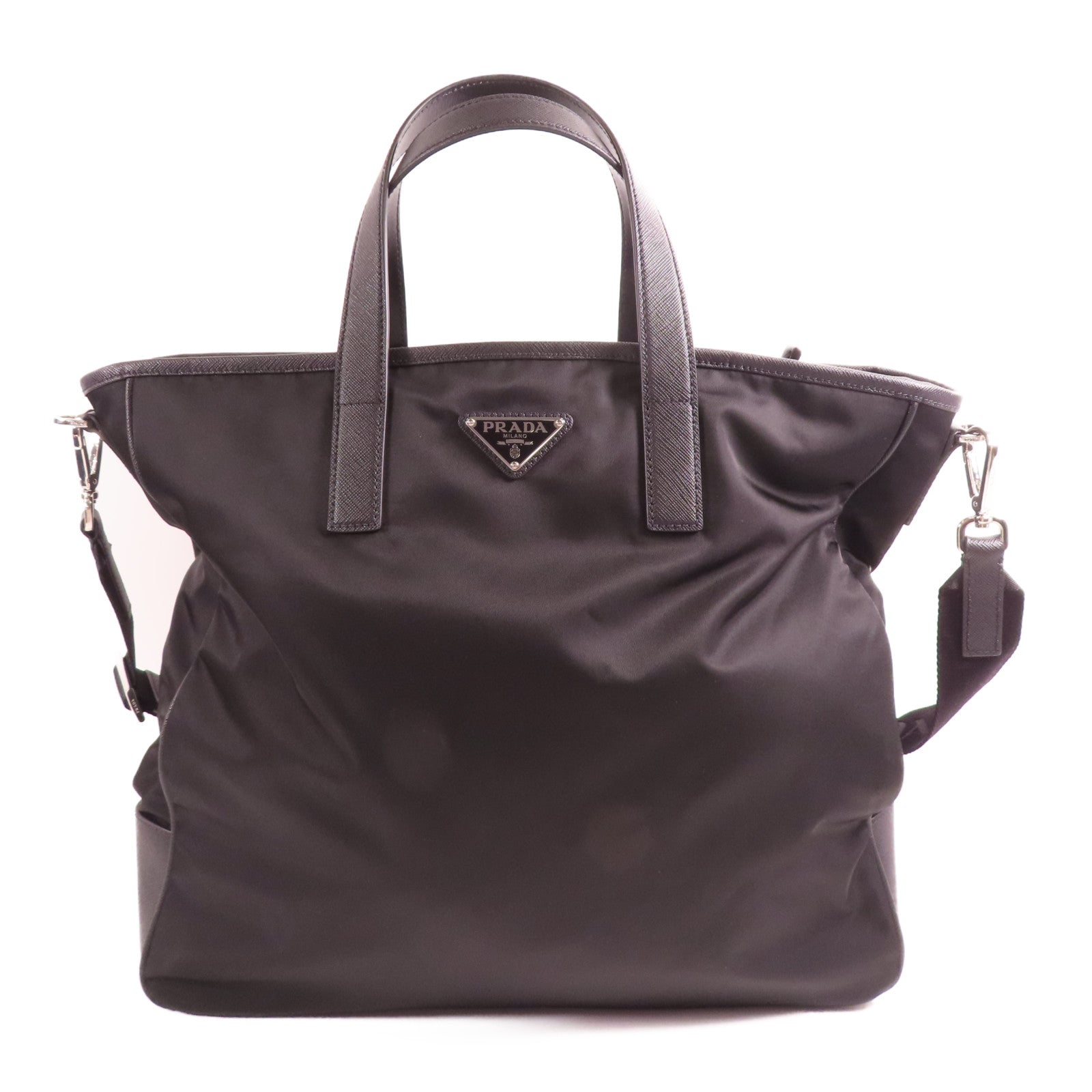 PRADA SHW 2 Way Shoulder Bag Nylon Black