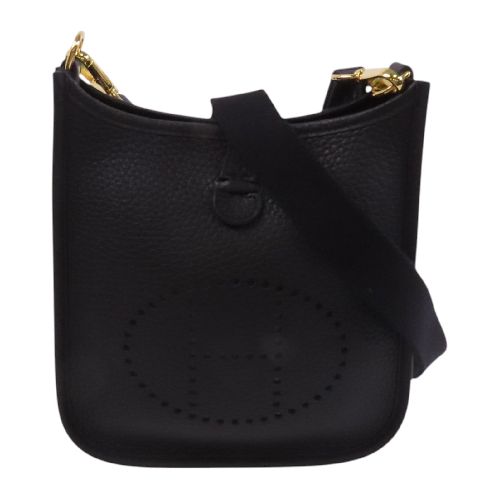 HERMES Clemence皮革Evelyne TPM金扣肩背袋