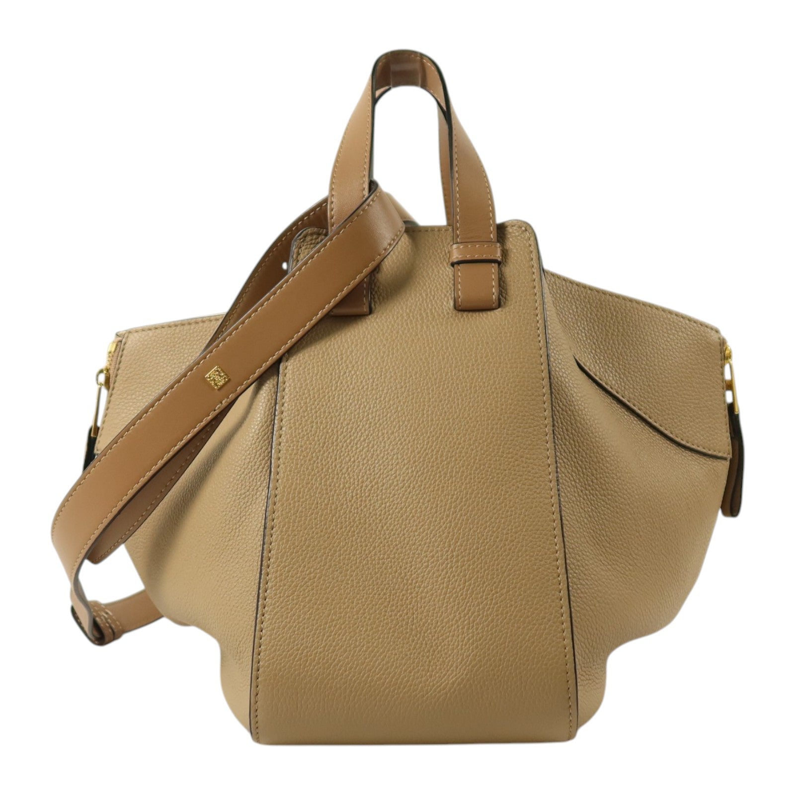 LOEWE 牛皮皮革 Hammock金扣手挽肩背兩用袋