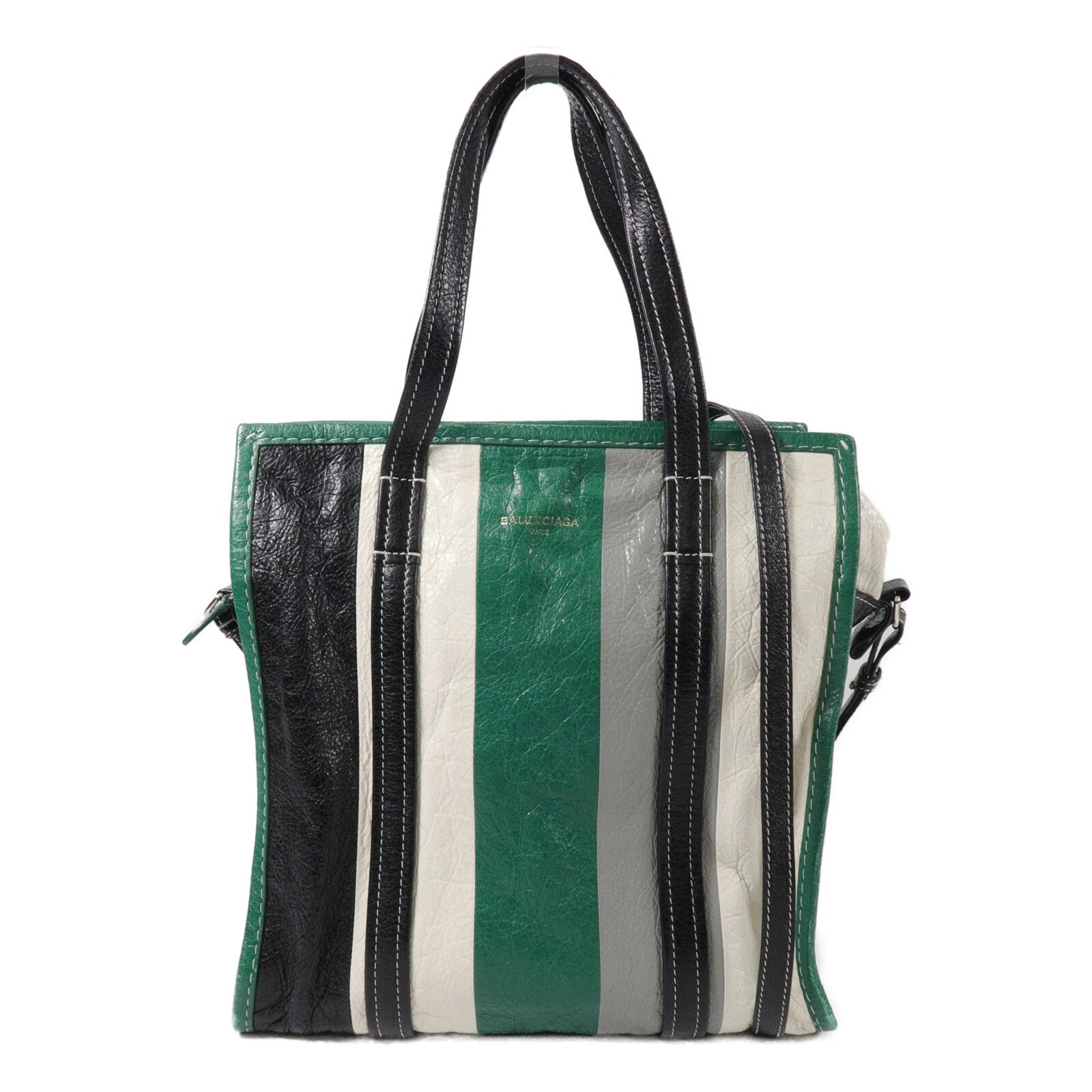 BALENCIAGA 牛皮皮革Bazar手挽肩背兩用袋