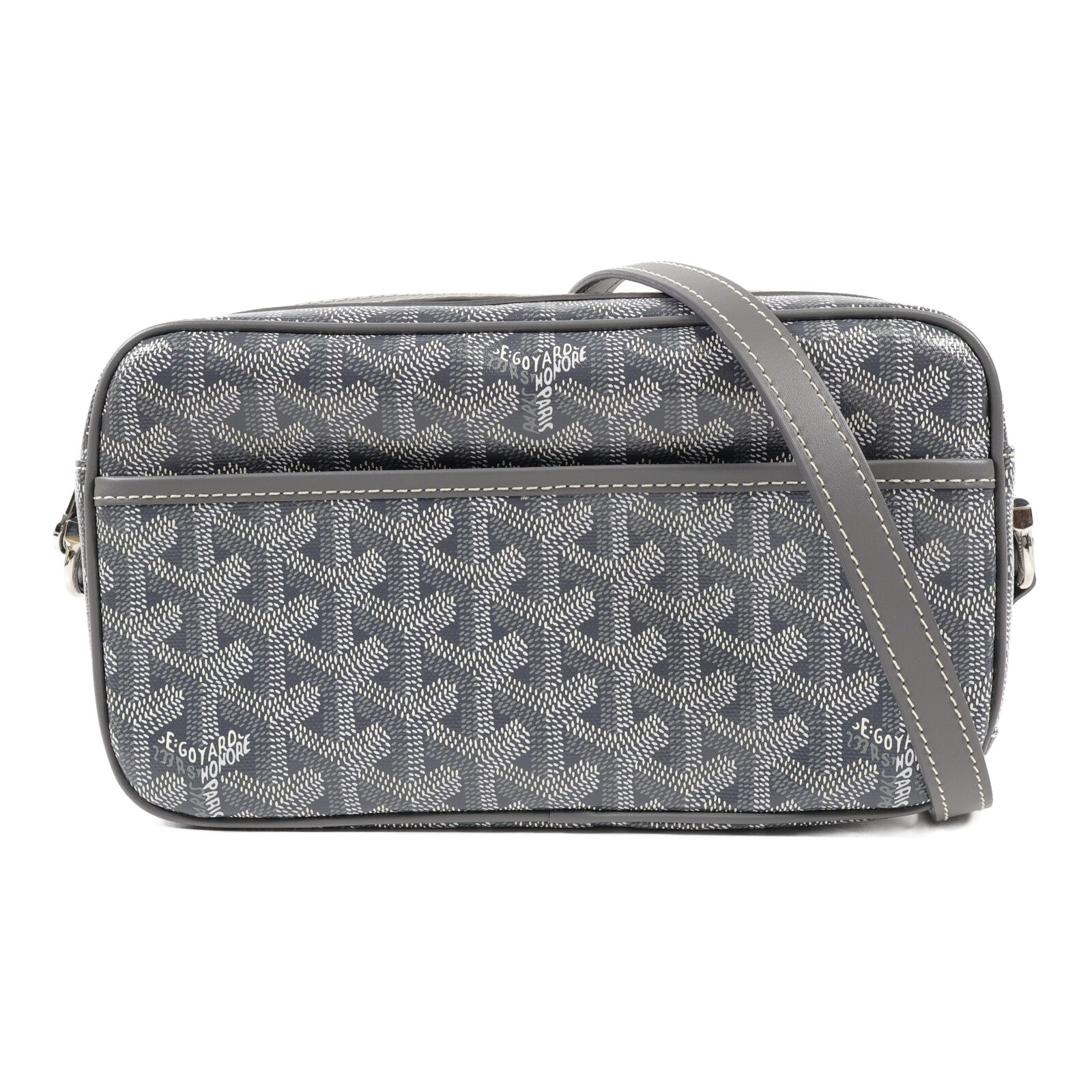 GOYARD 塗層帆布Cap-Vert銀扣肩背袋