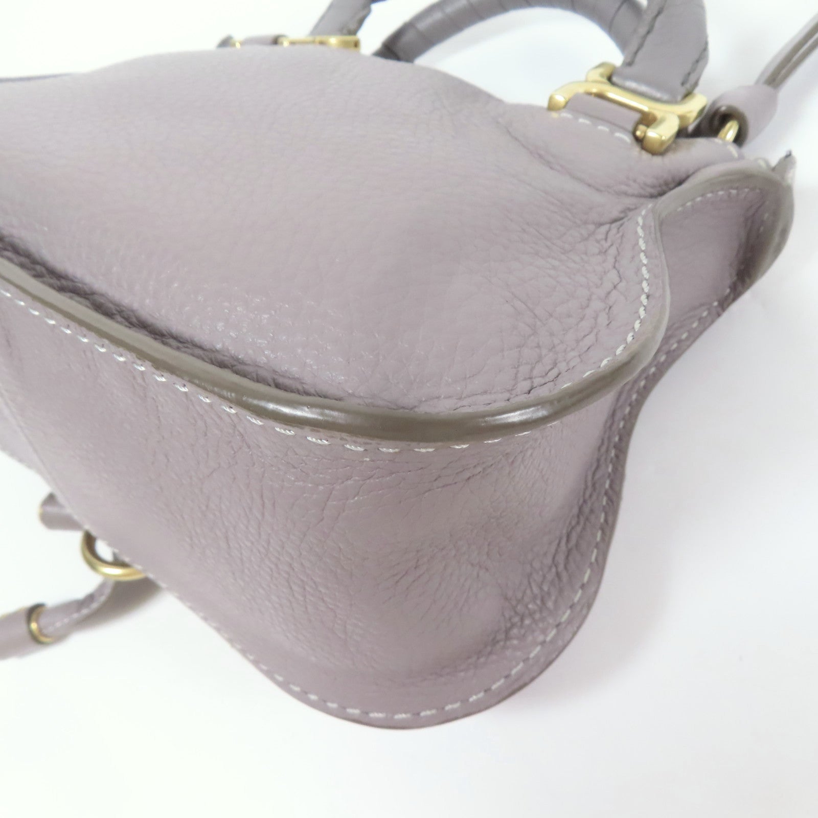 Chloe 牛皮皮革Mini Marcie金扣手挽肩背兩用袋