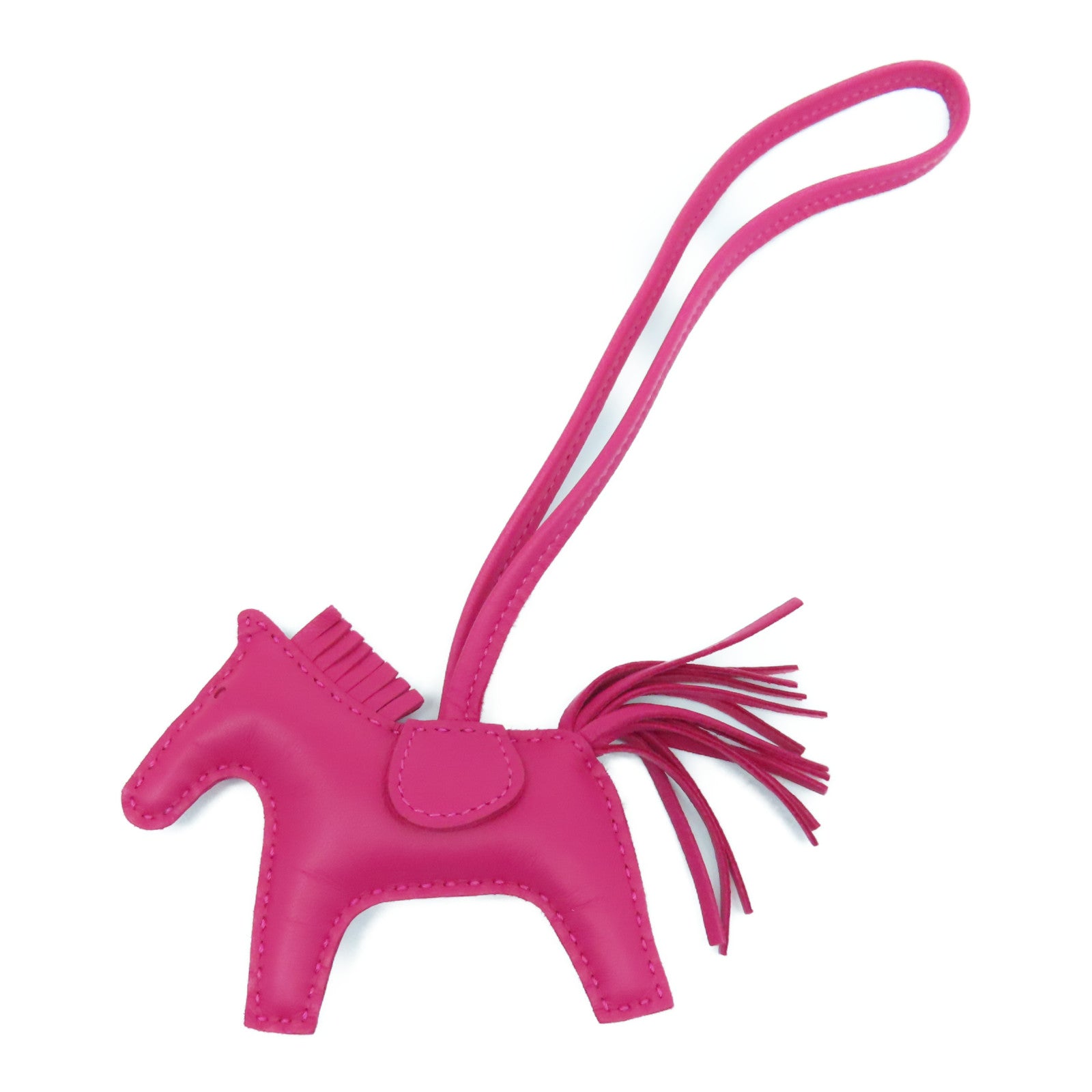 HERMES Swift Leather Rodeo PM Charm Mexican Pink