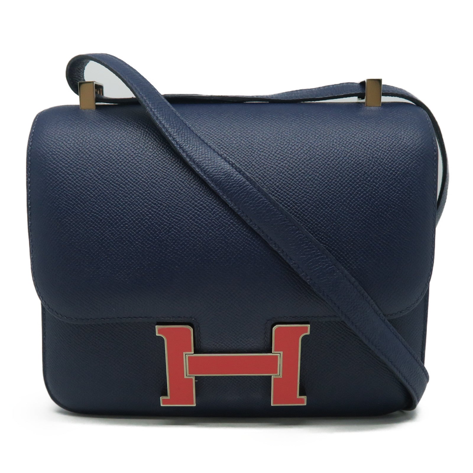 Hermes City backpack in Bleu indigo