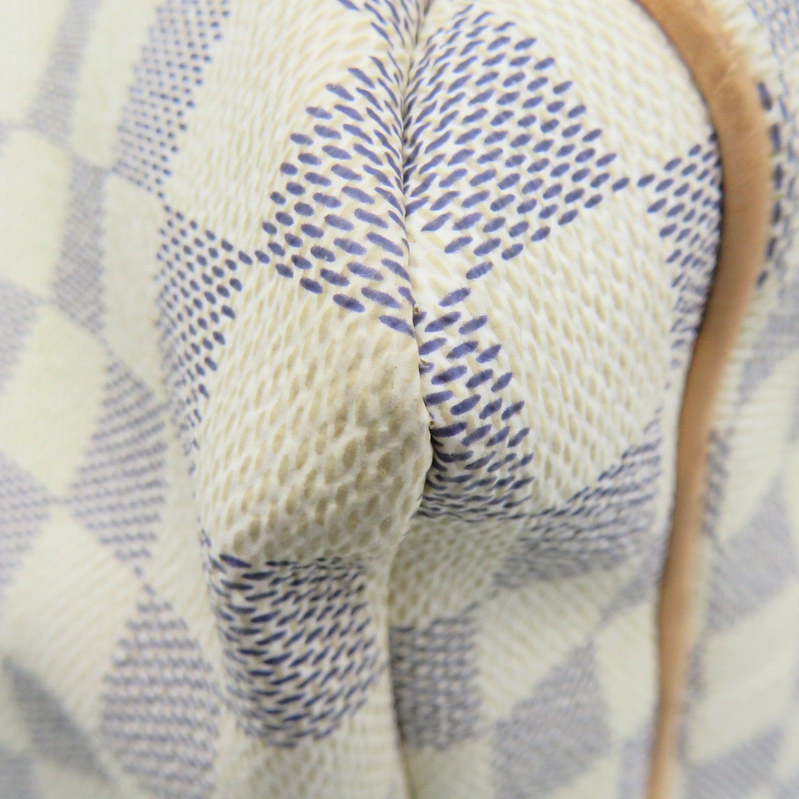 LOUIS VUITTON Damier Azur Totally MM Shoulder Bag off-white