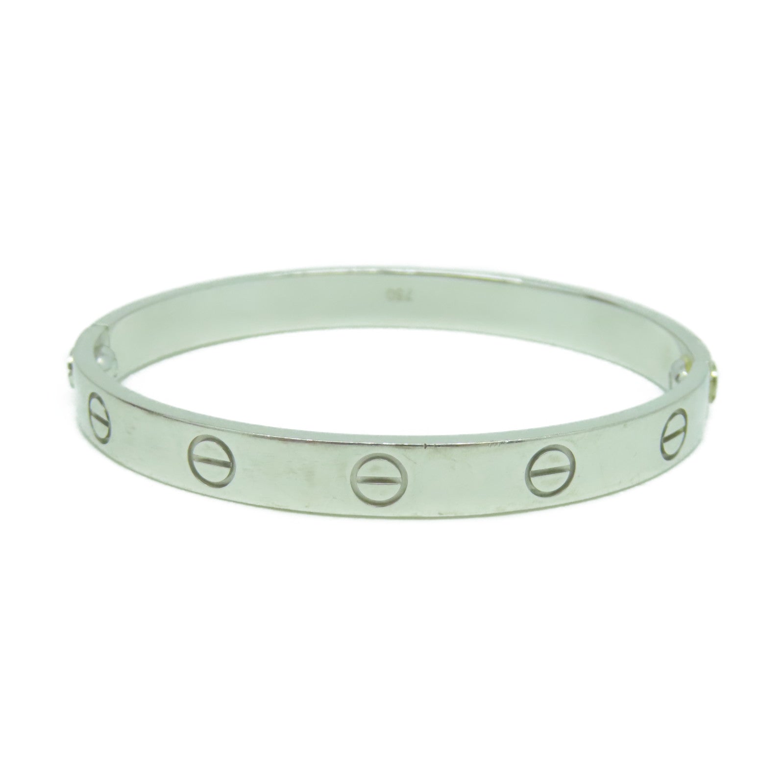 CARTIER 18K白金Love Bracelet手鐲Cartier#16/#15cm