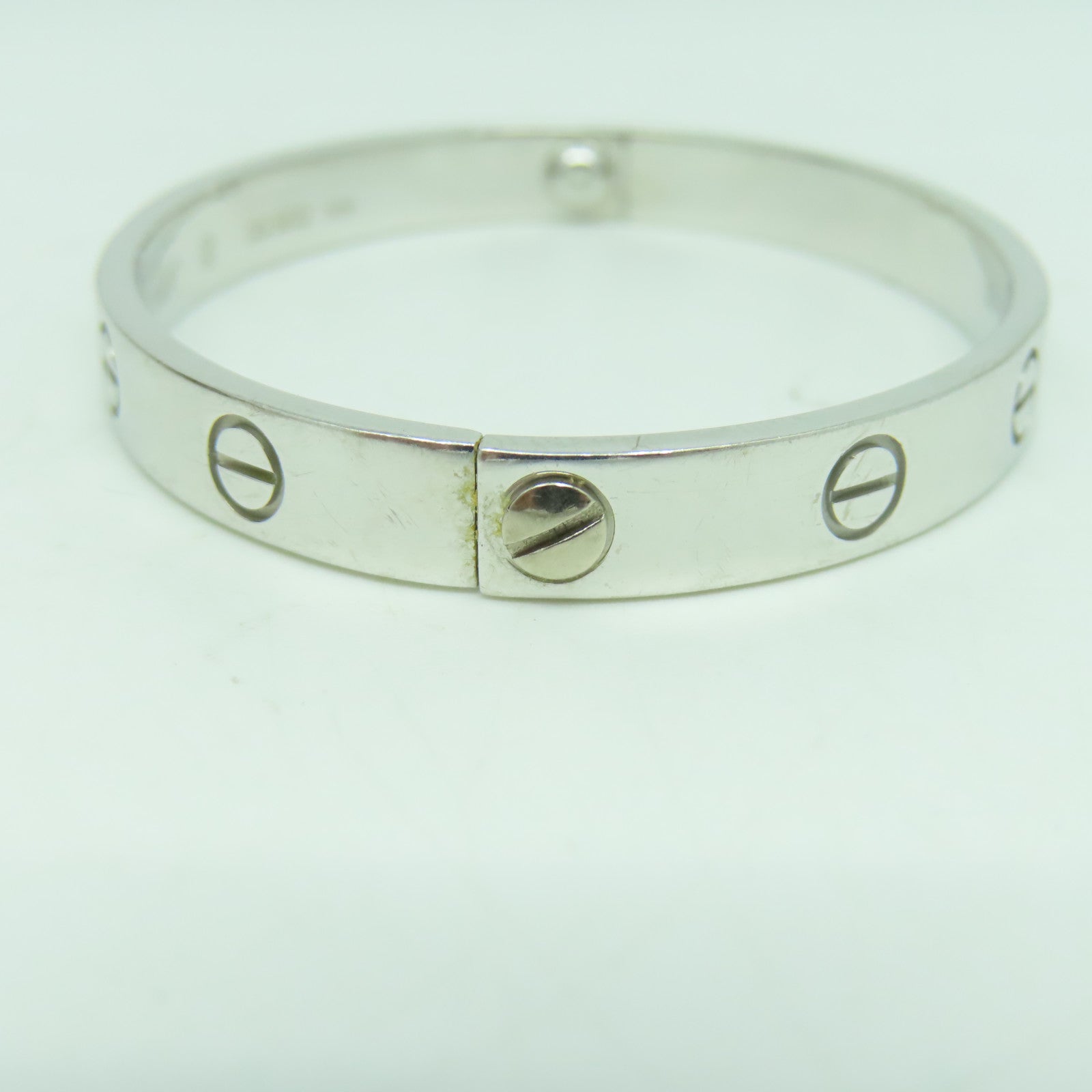 CARTIER 18K白金Love Bracelet手鐲Cartier#16/#15cm