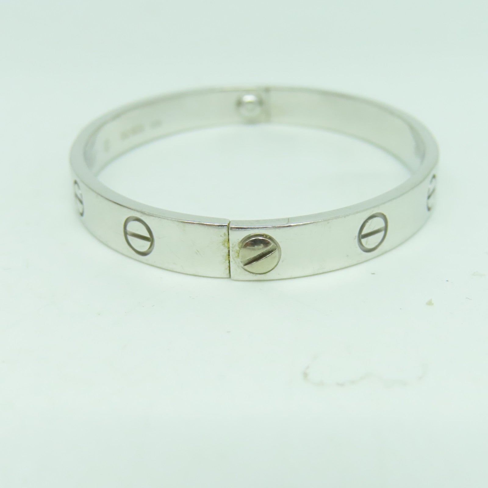 CARTIER 18K白金Love Bracelet手鐲Cartier#16/#15cm
