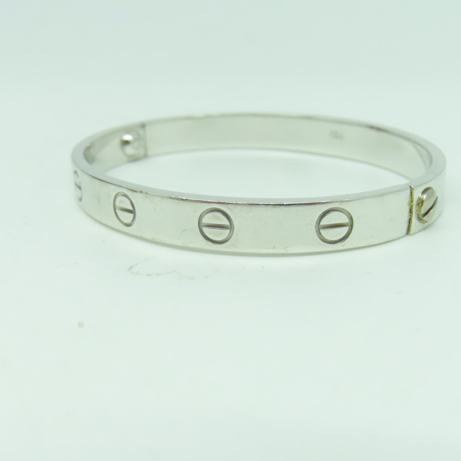 CARTIER 18K白金Love Bracelet手鐲Cartier#16/#15cm