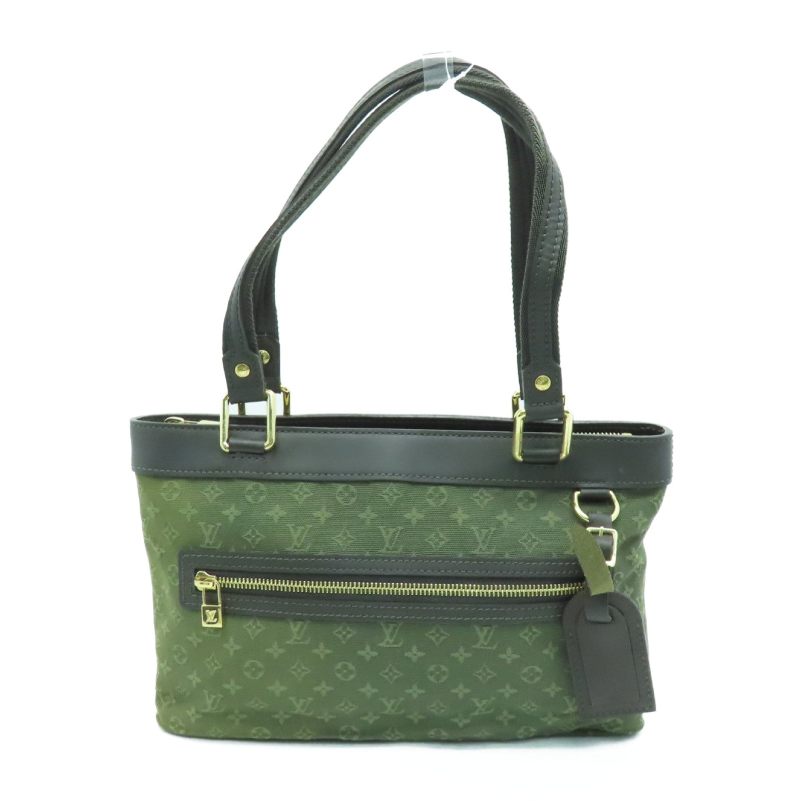 LOUIS VUITTON Monogram Mini Lucille PM Gold Buckle Shoulder Bag