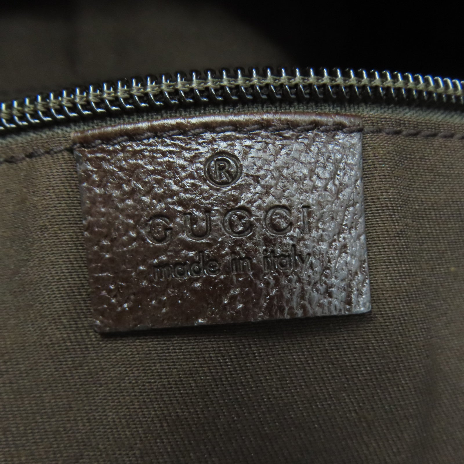 GUCCI 帆布Tote Bag銀扣手挽袋/旅行袋啡色