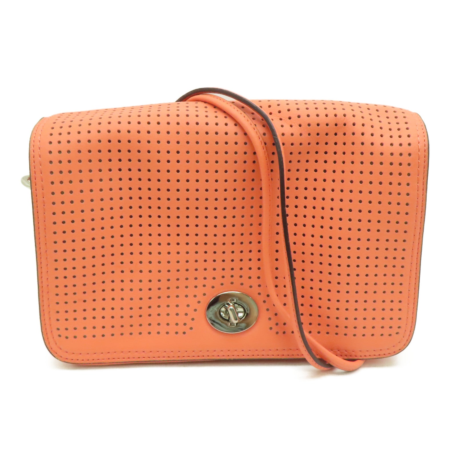 Coach orange shoulder bag hotsell