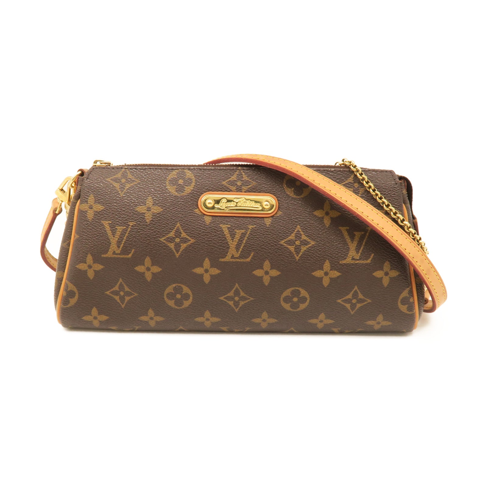 LOUIS VUITTON Monogram Eva Chain Strap Clutch Shoulder Bag Crossbody M95567  2way