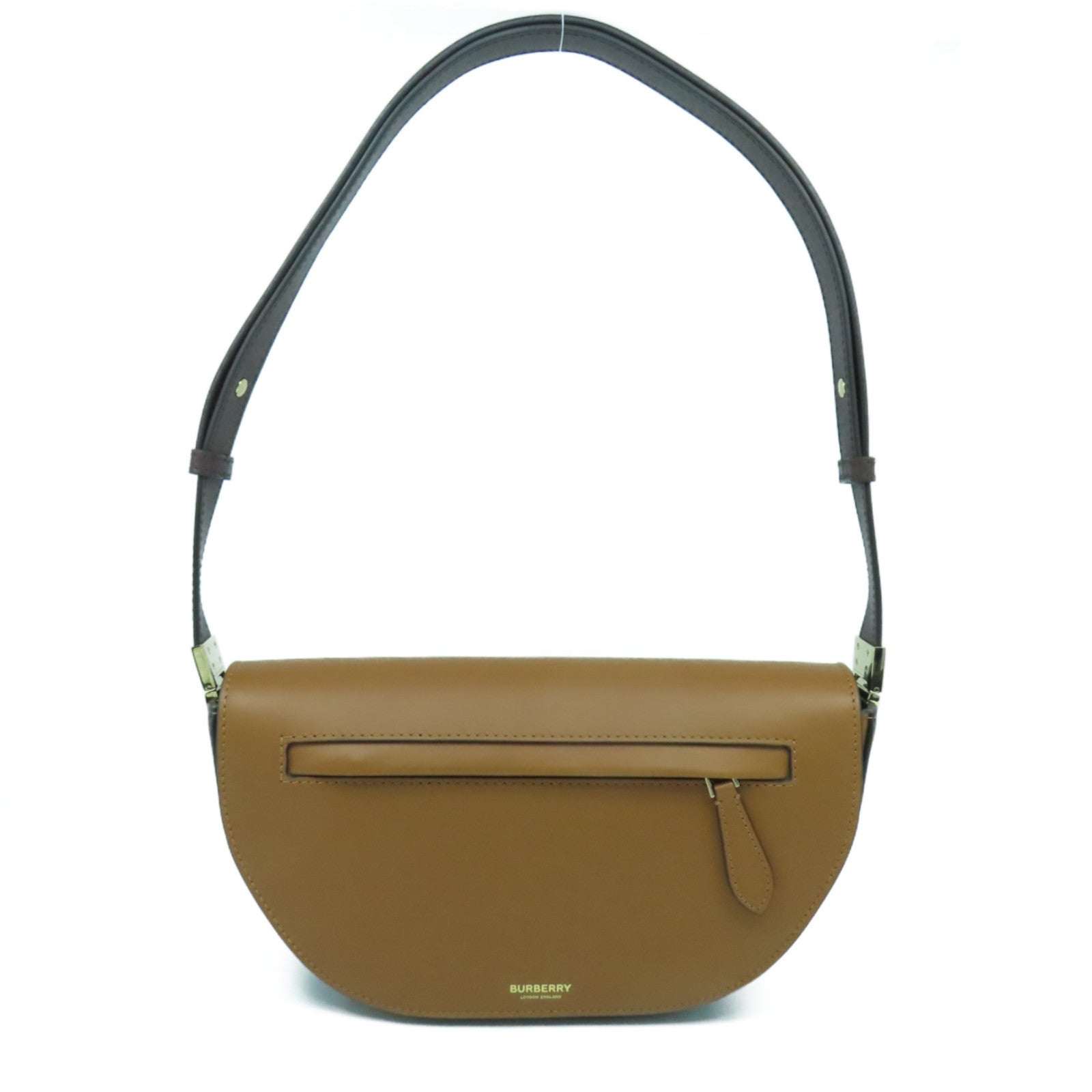BURBERRY 牛皮皮革Olympia Small Bag金扣肩背袋啡色– Brand Off
