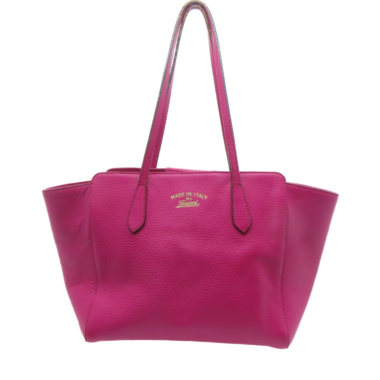 GUCCI cowhide leather Tote Bag hand bag pink