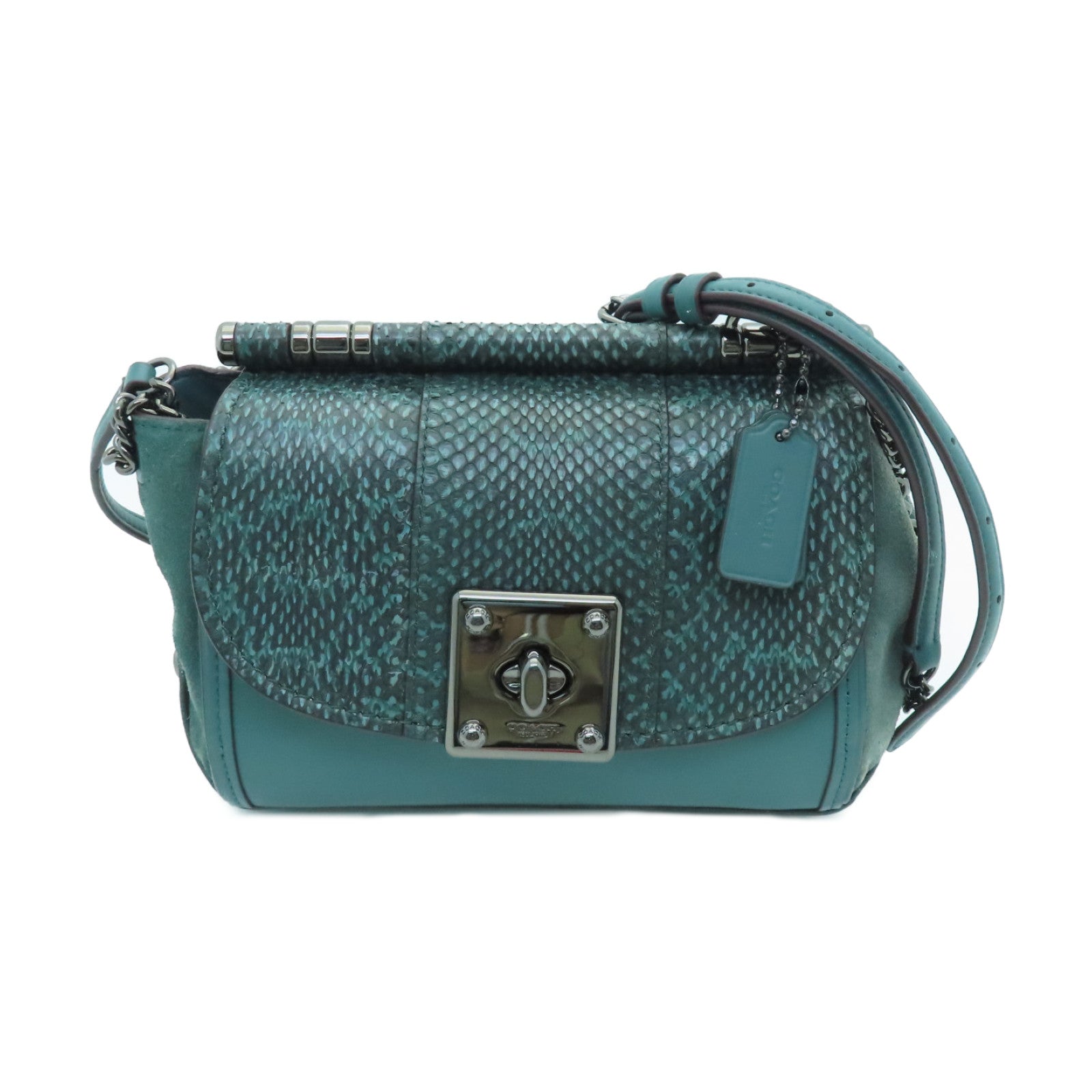 Coach snakeskin crossbody bag discount