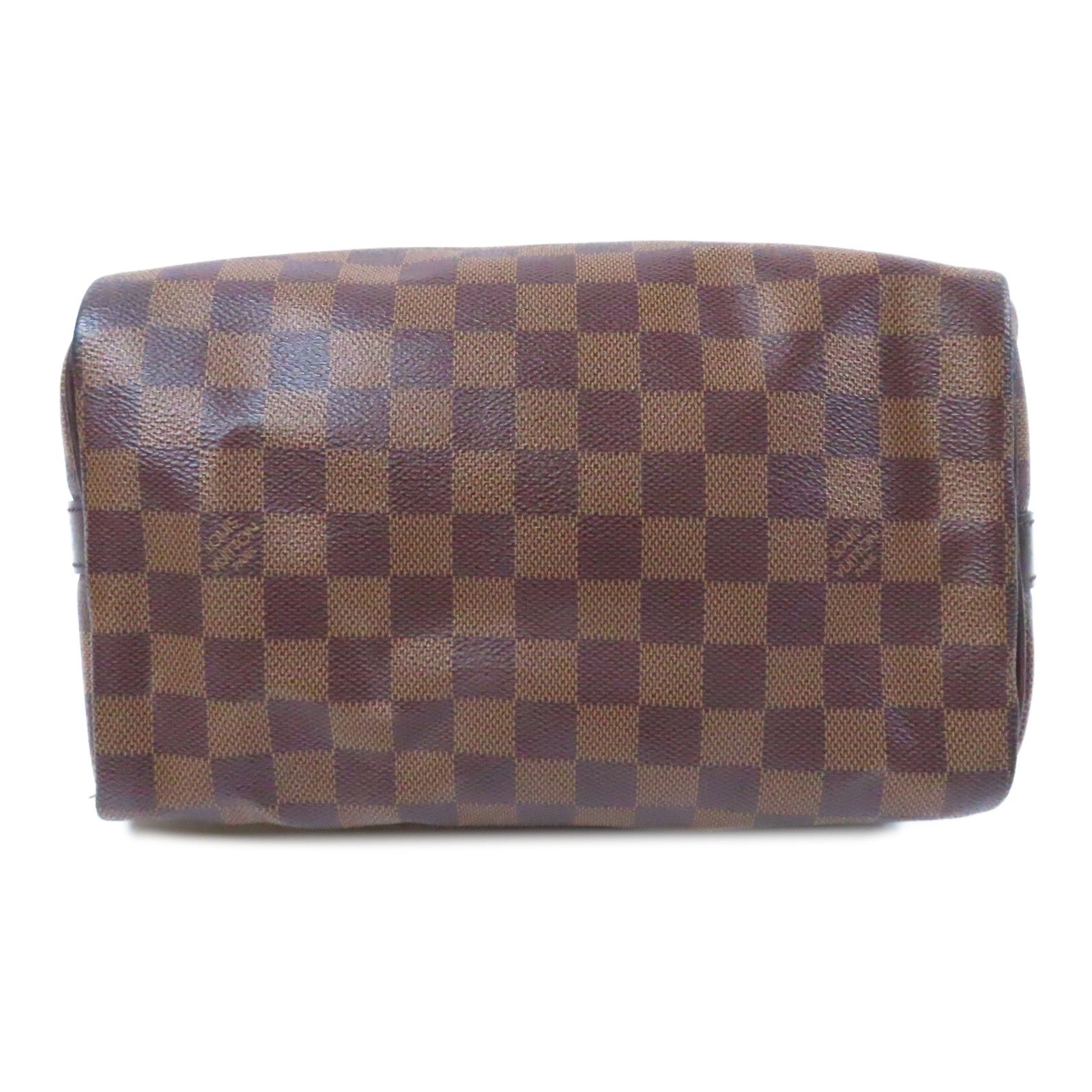 LOUIS VUITTON Damier Ebene Speedy Bandouliere 25金扣手挽肩背兩用袋啡色