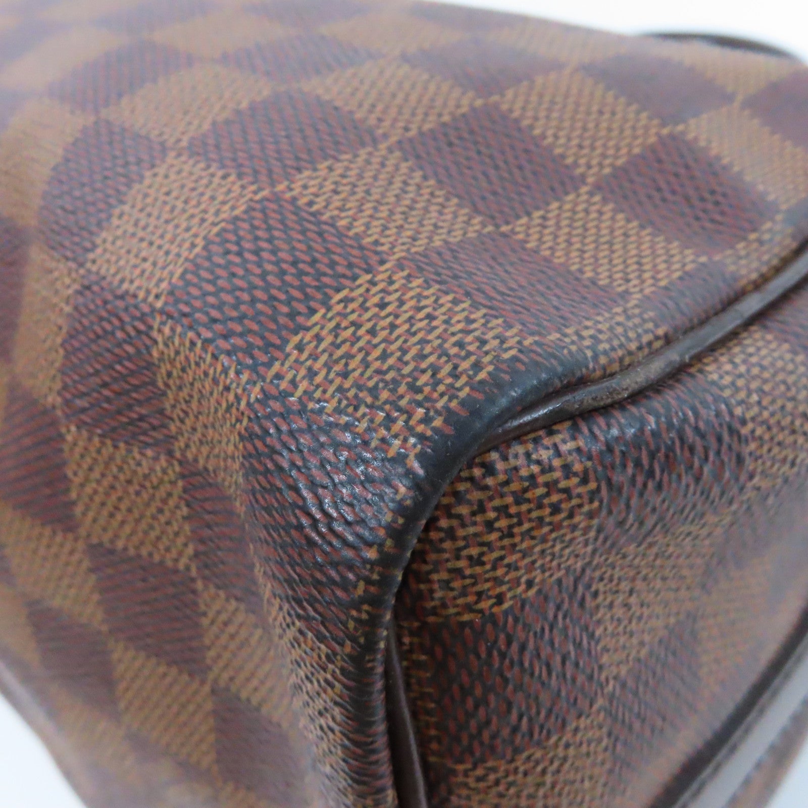 LOUIS VUITTON Damier Ebene Speedy Bandouliere 25金扣手挽肩背兩用袋啡色