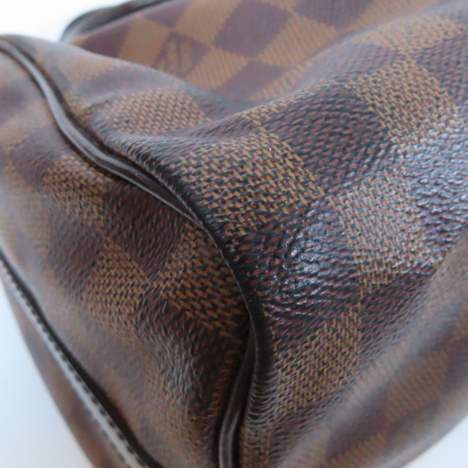 LOUIS VUITTON Damier Ebene Speedy Bandouliere 25金扣手挽肩背兩用袋啡色