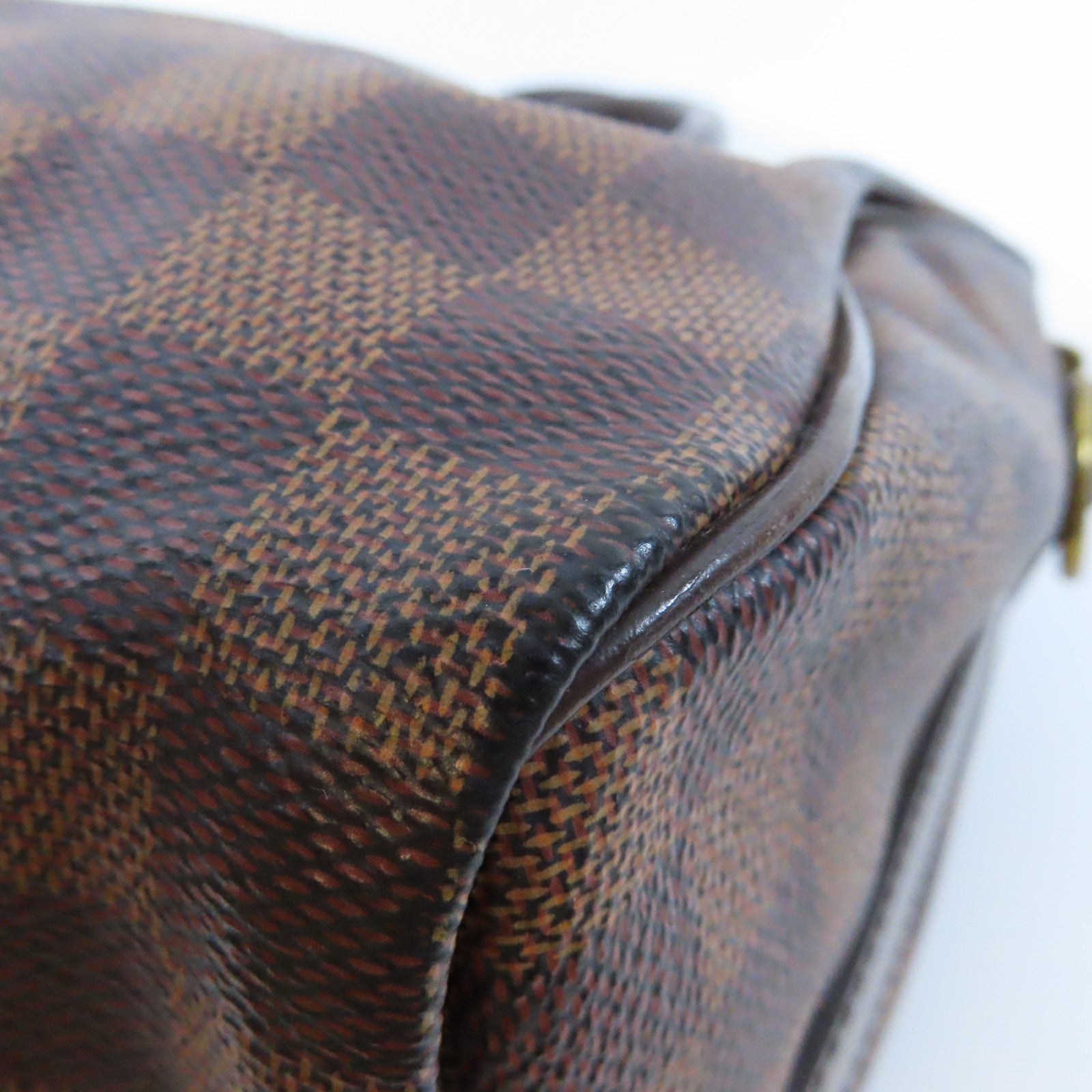 LOUIS VUITTON Damier Ebene Speedy Bandouliere 25金扣手挽肩背兩用袋啡色