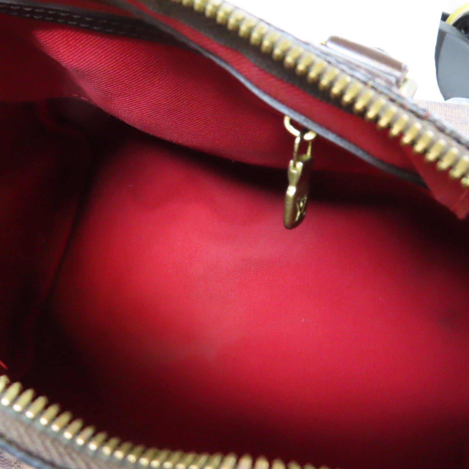 LOUIS VUITTON Damier Ebene Speedy Bandouliere 25金扣手挽肩背兩用袋啡色