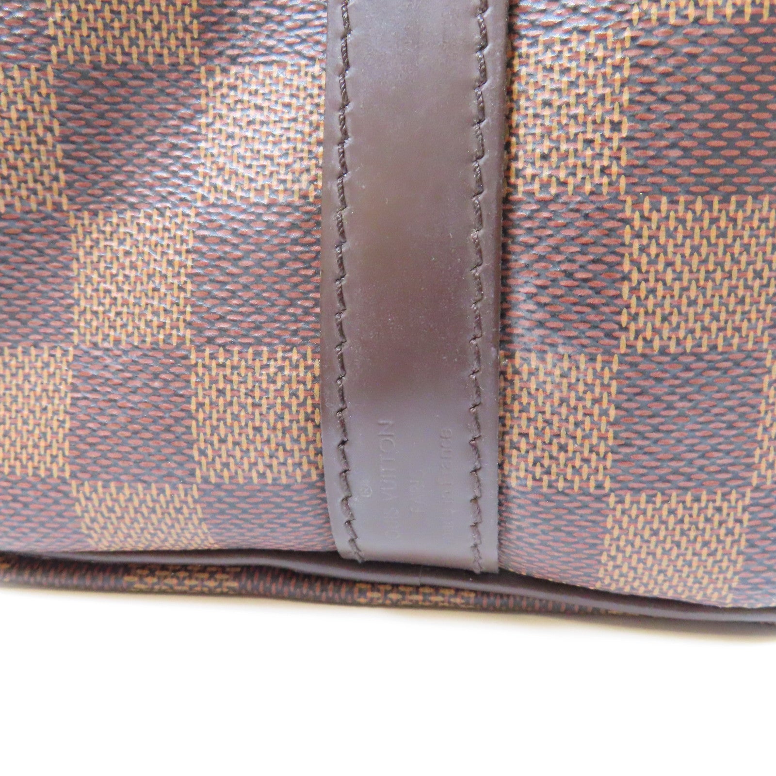 LOUIS VUITTON Damier Ebene Speedy Bandouliere 25金扣手挽肩背兩用袋啡色