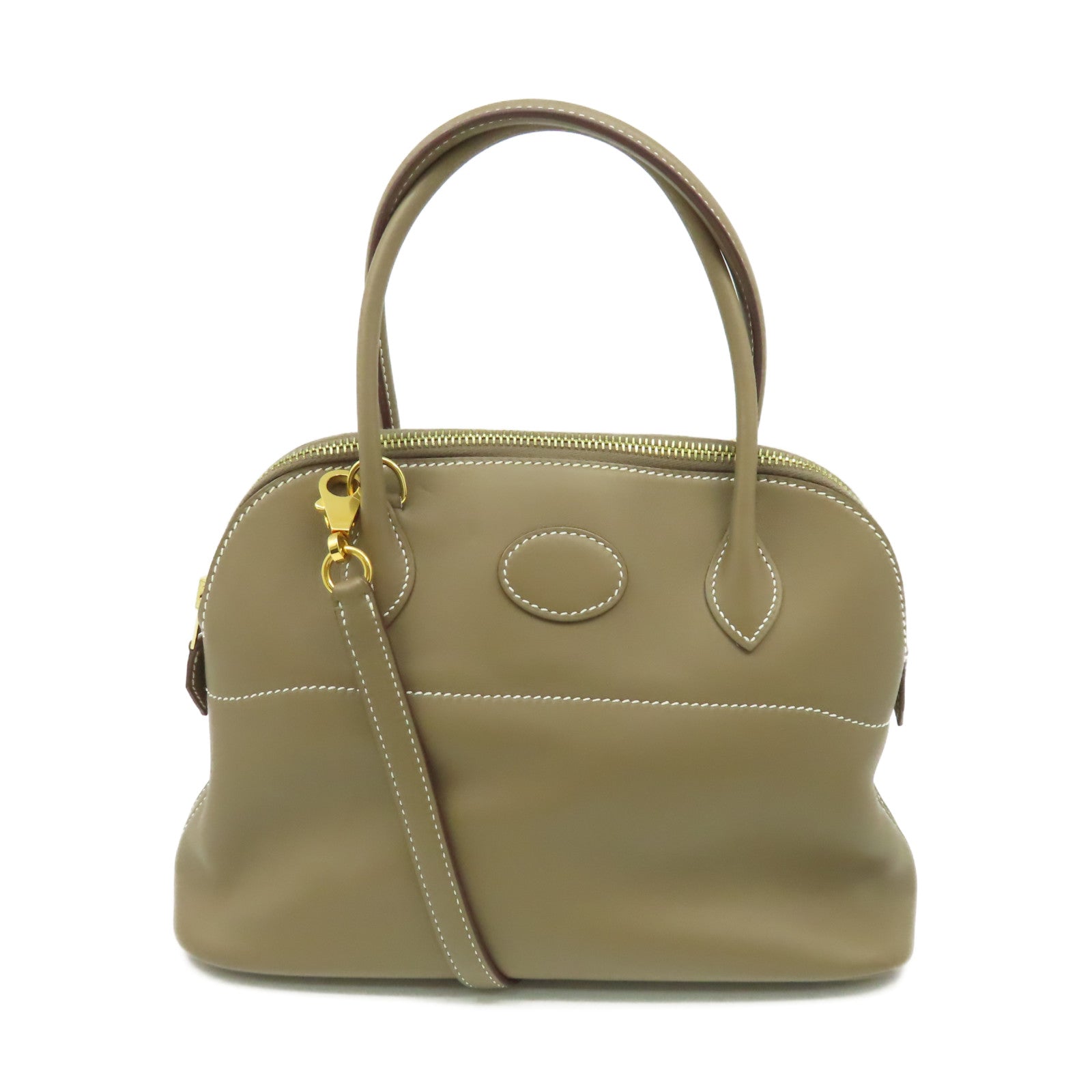 HERMES Swift Bolide 27 2Way Hand Bag Etoupe