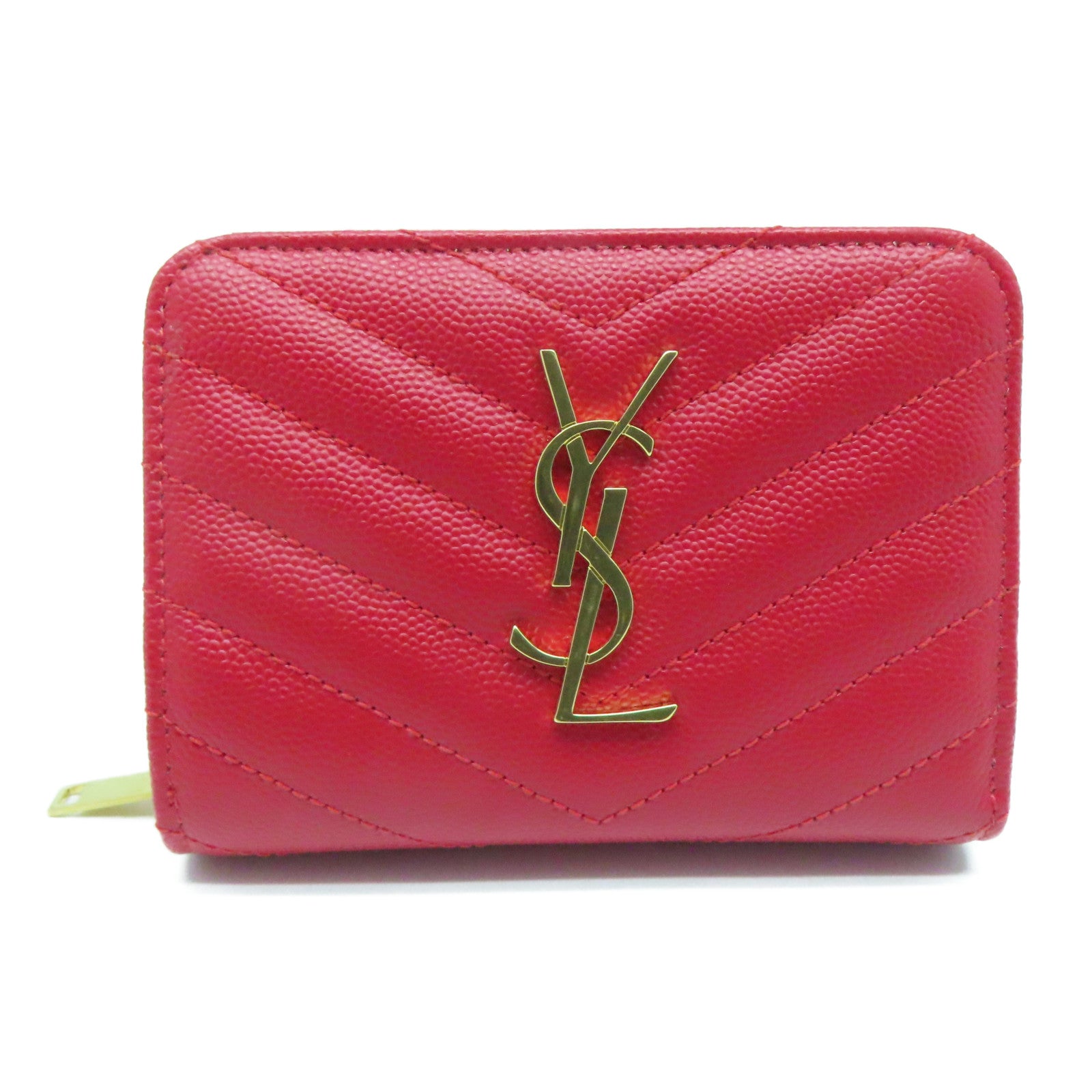 Red ysl wallet Clearance