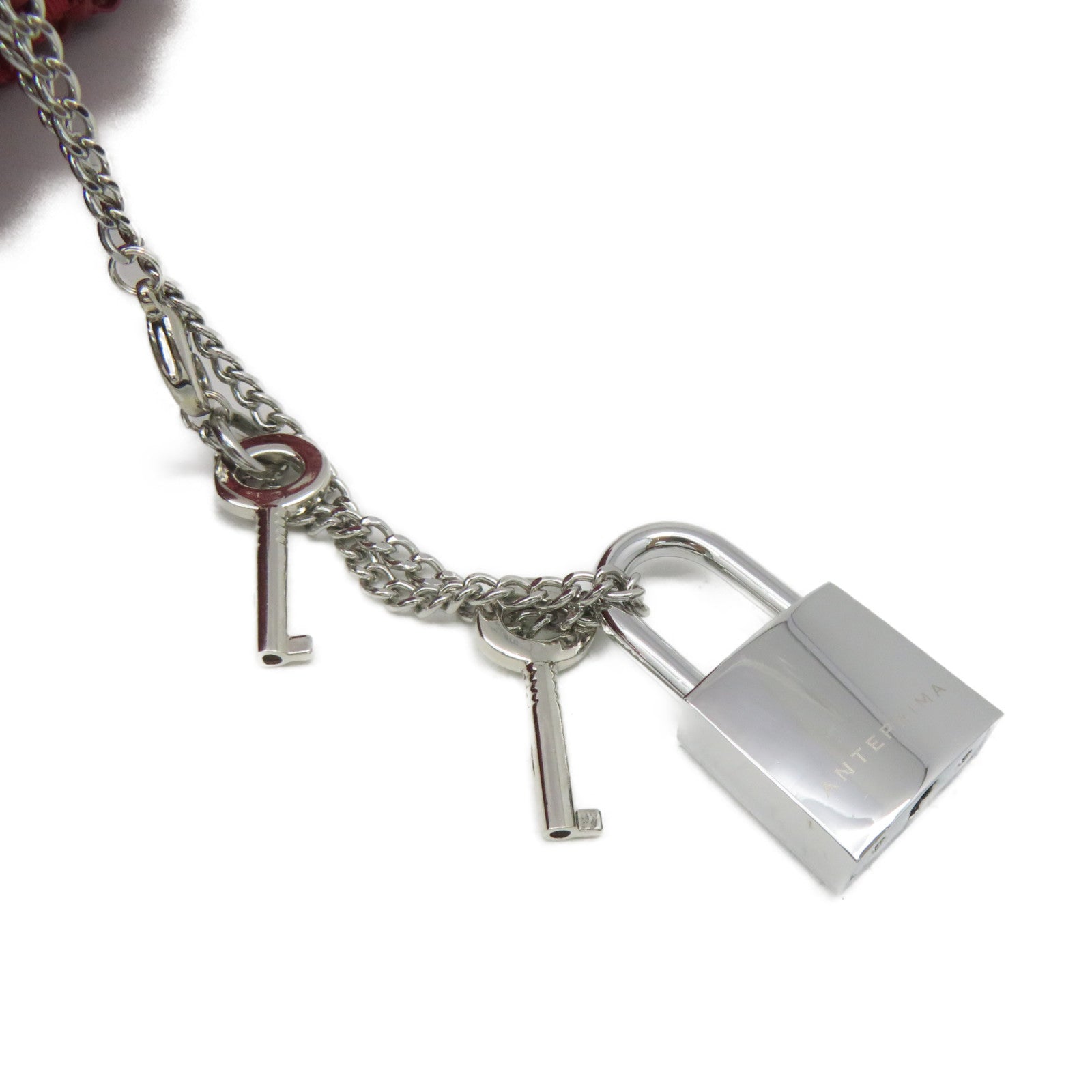 ANTEPRIMA PVC 2Way Shoulder Bag Silver Buckle Handle Shoulder Bag Red