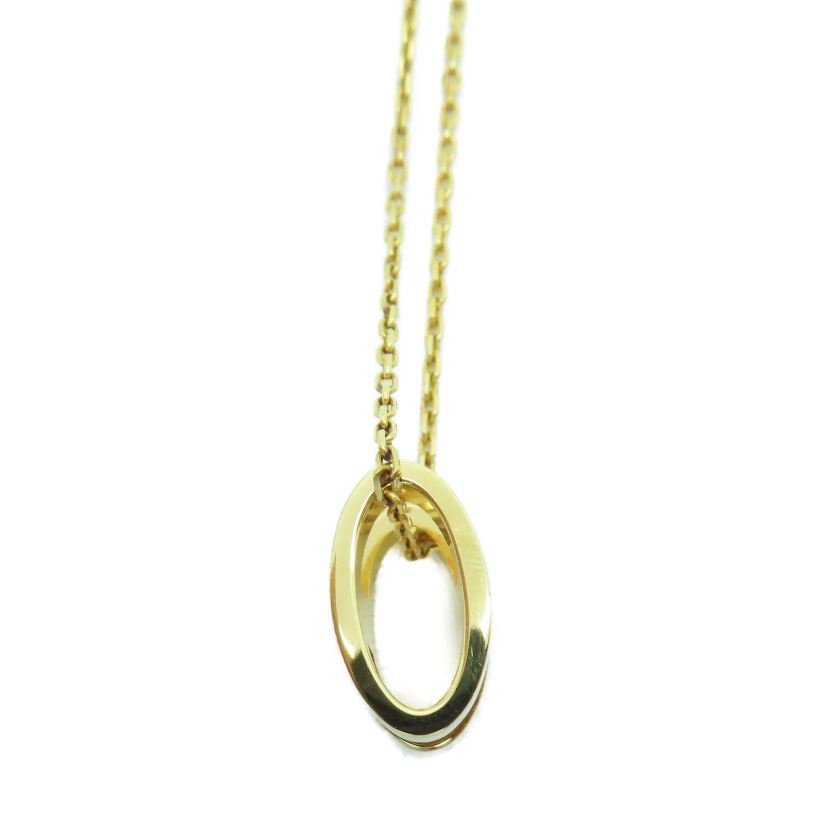 HERMES Metal Pop H Necklace White/Gold