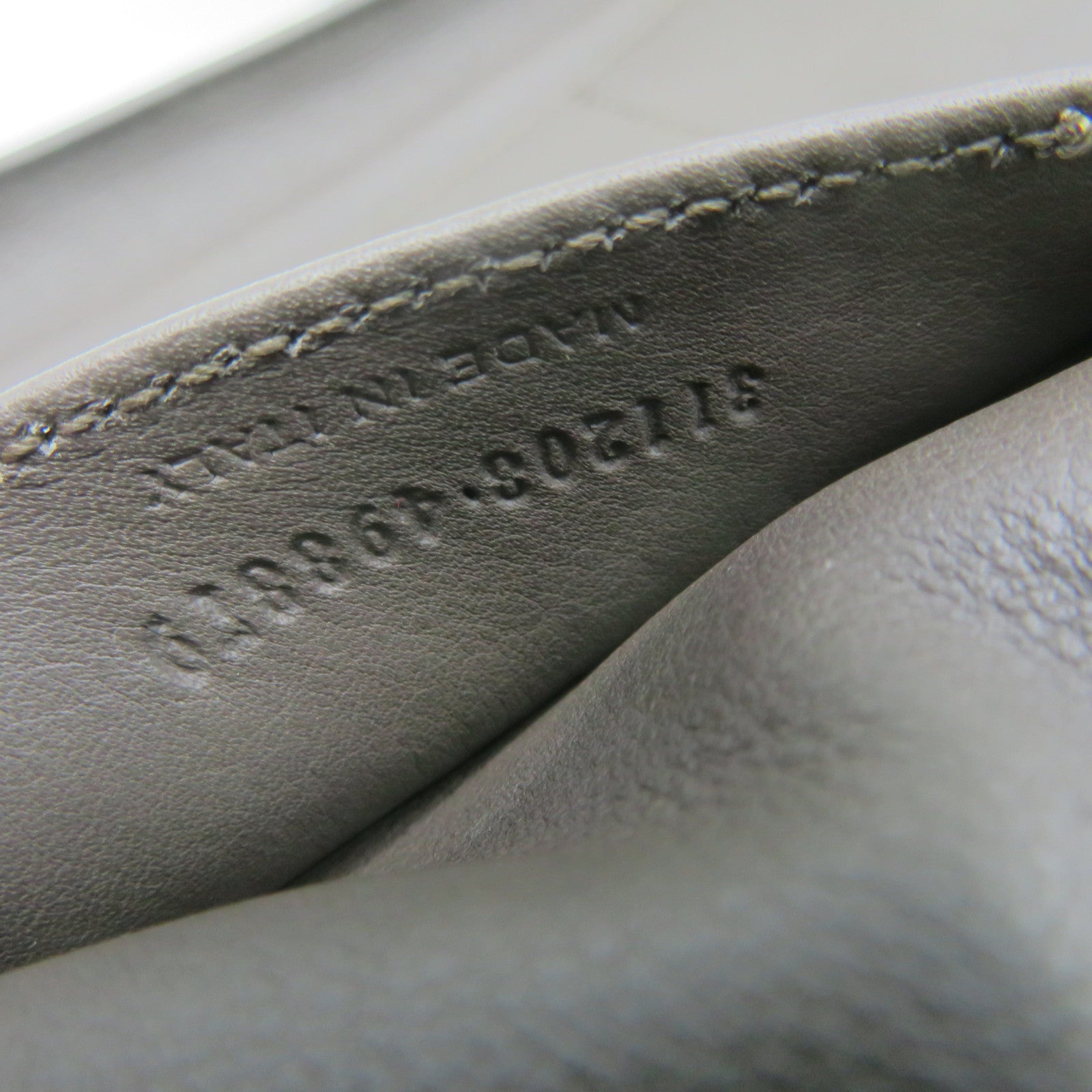 YVES SAINT LAURENT Cabas Y Hand Bag in cowhide leather gray