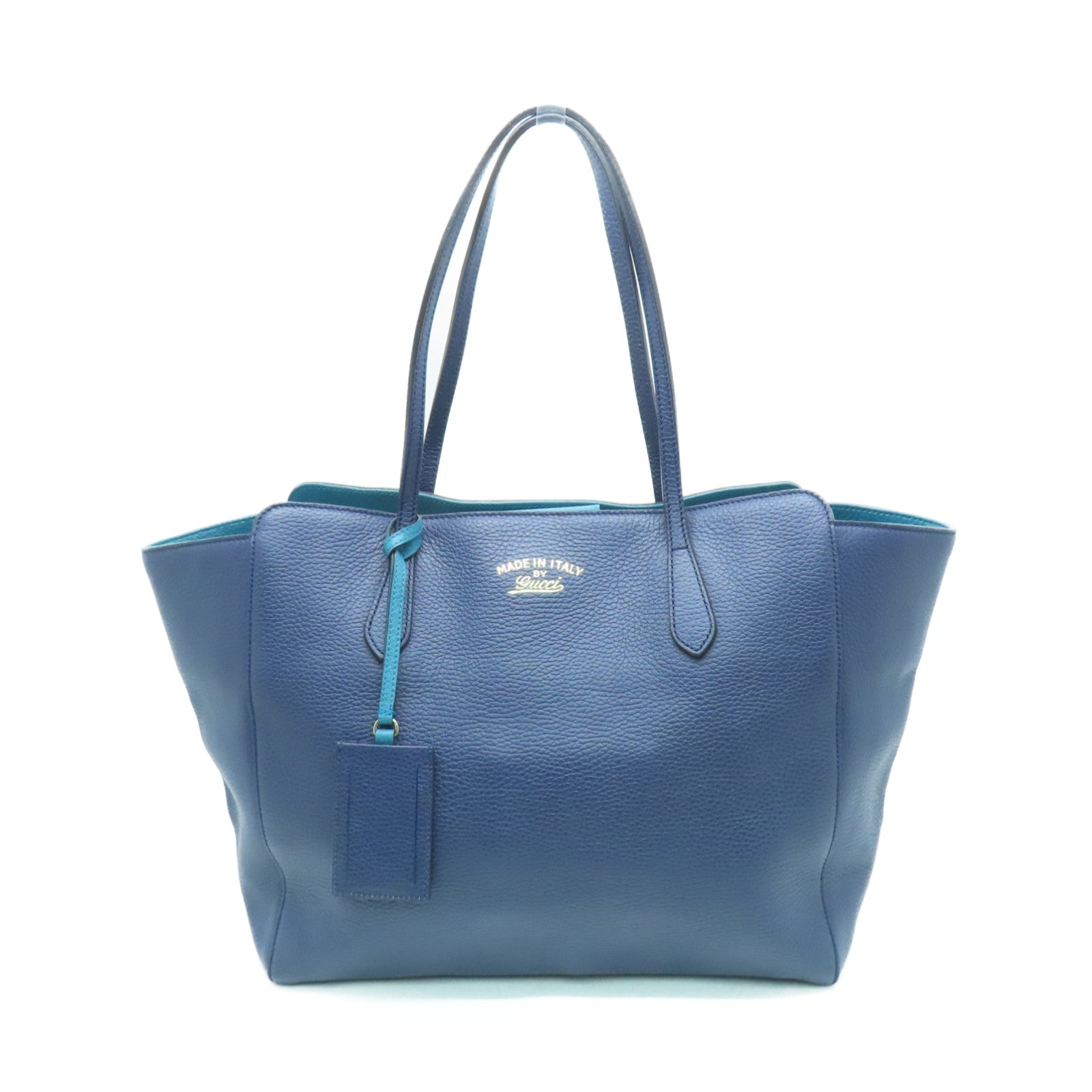 bLue Gucci ビジネスバッグ GUCCI（グッチ） ビジネスバッグ レザー ネイビー シルバー金具 387074