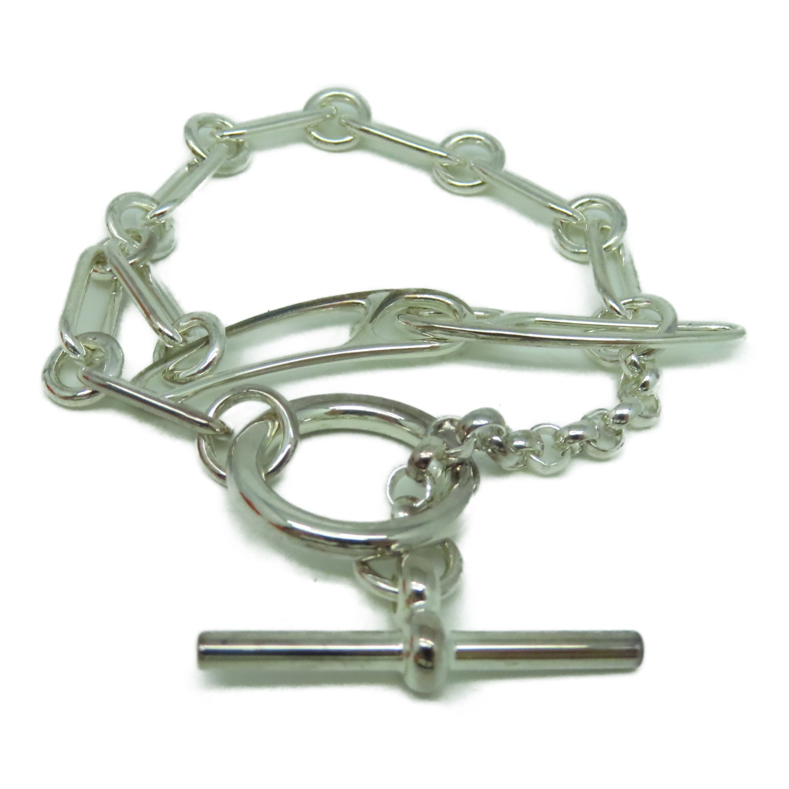 HERMES 925純銀Chaine D'Ancre Punk手鏈銀色– Brand Off Hong