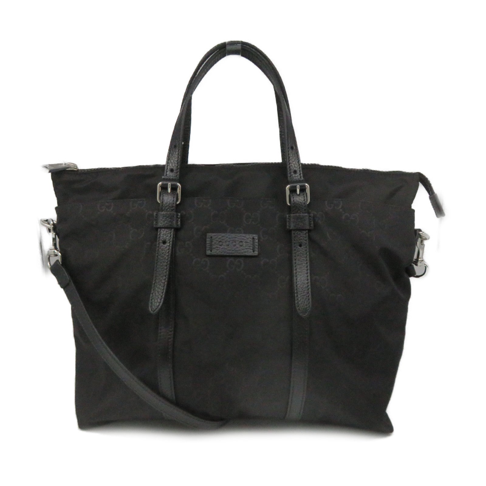 GUCCI 尼龍2Way Shoulder Bag手挽肩背兩用袋黑色